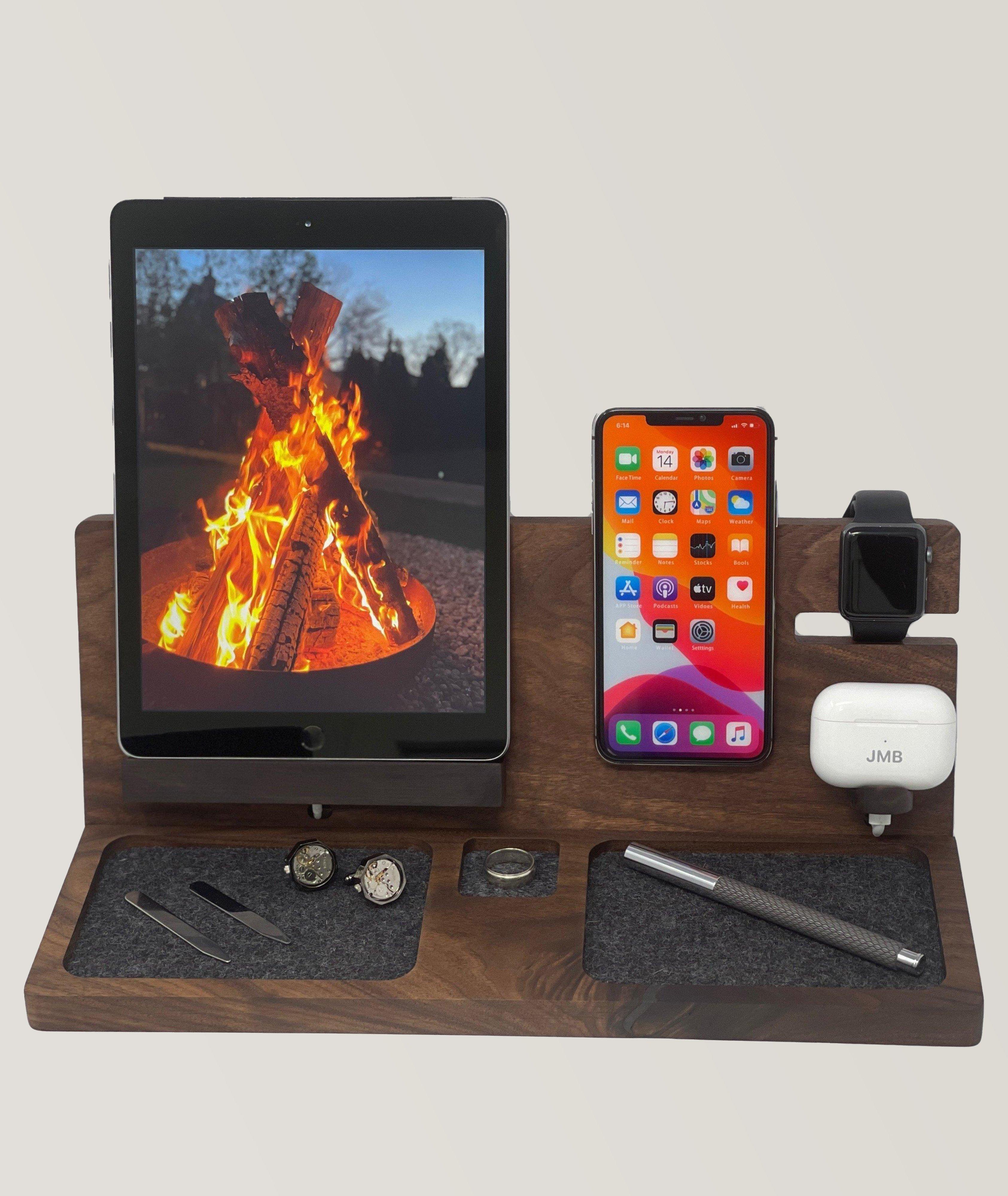 Station de recharge en bois pour tablette électronique image 0