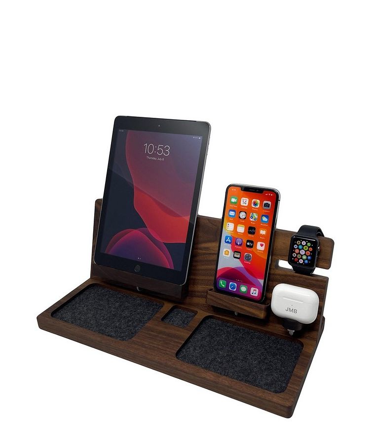 Wood Tablet Charging Dock image 1