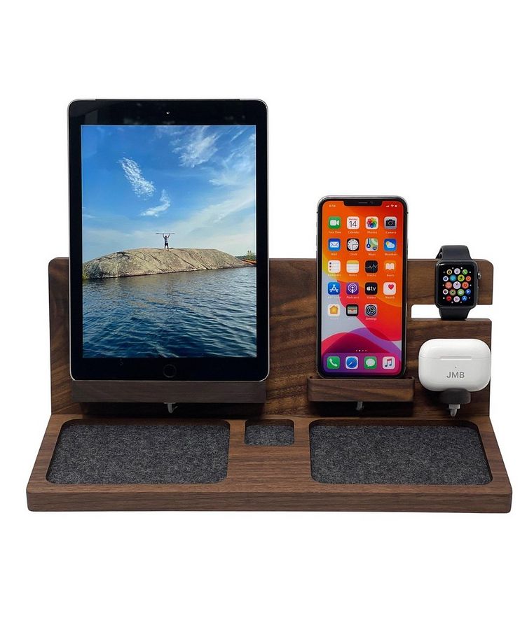 Wood Tablet Charging Dock image 0