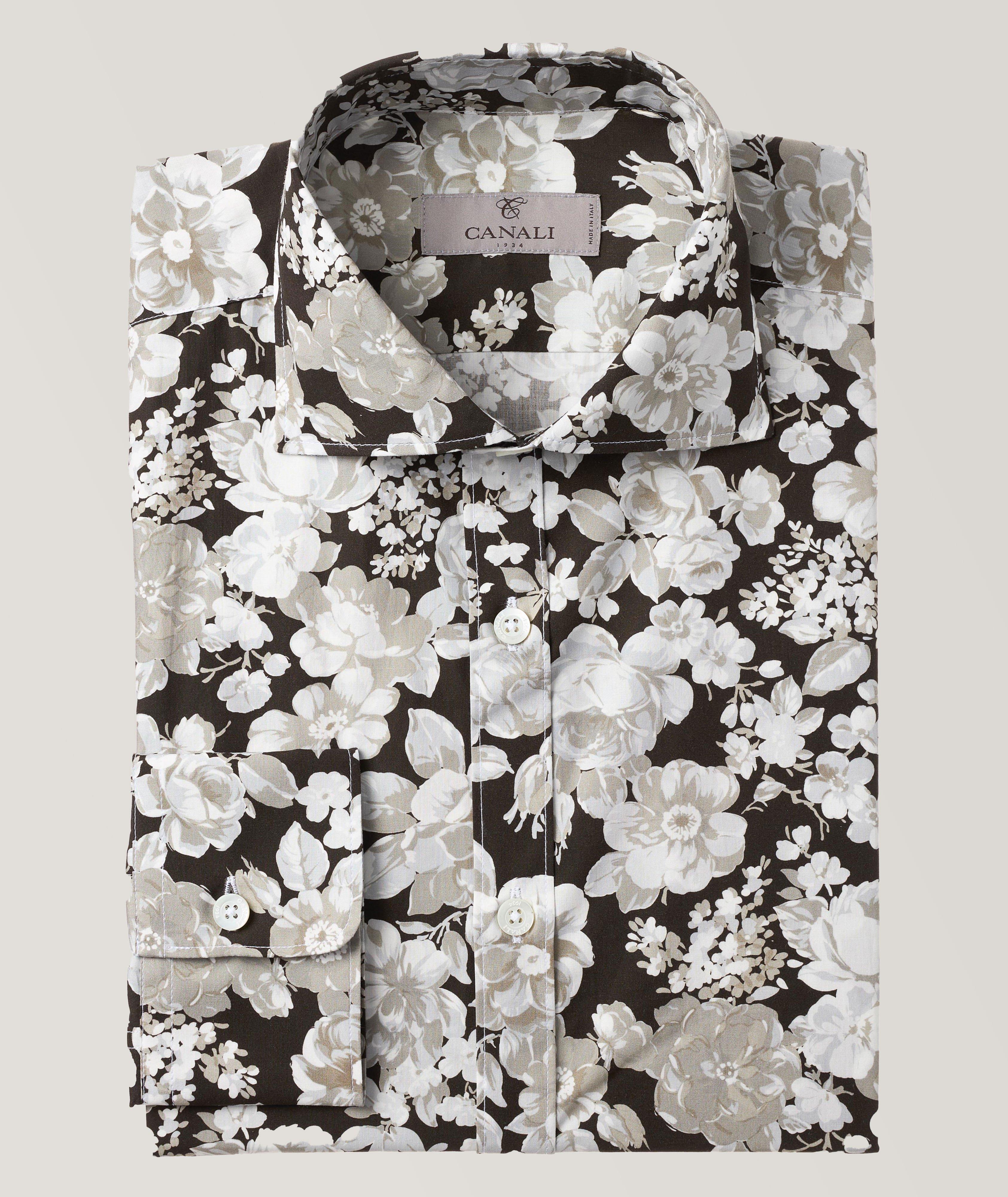 Floral Print Cotton Dress Shirt image 0