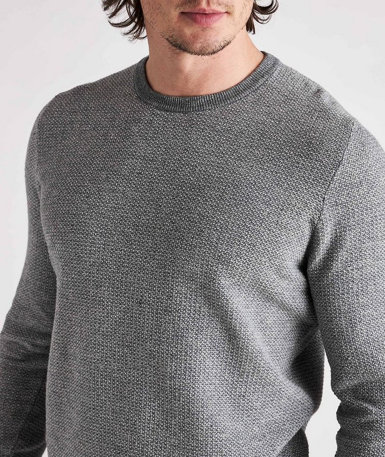 Cotton-Linen Blend Knit Sweater image 4