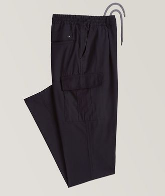 Canali Impeccabile Contemporary Wool Cargo Pants