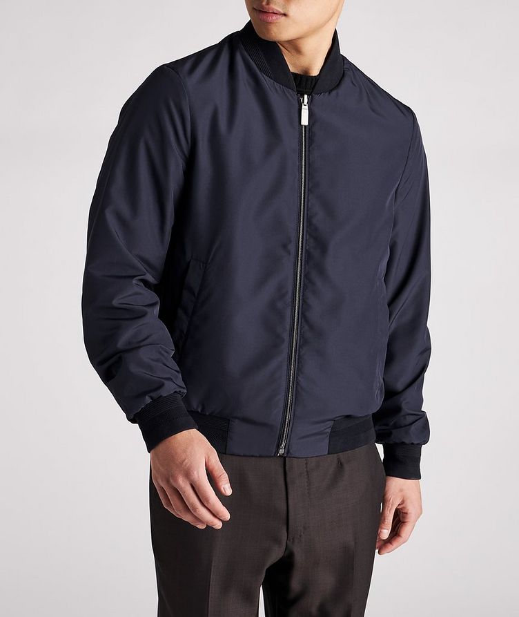 Navy And Tan Reversible Bomber image 1