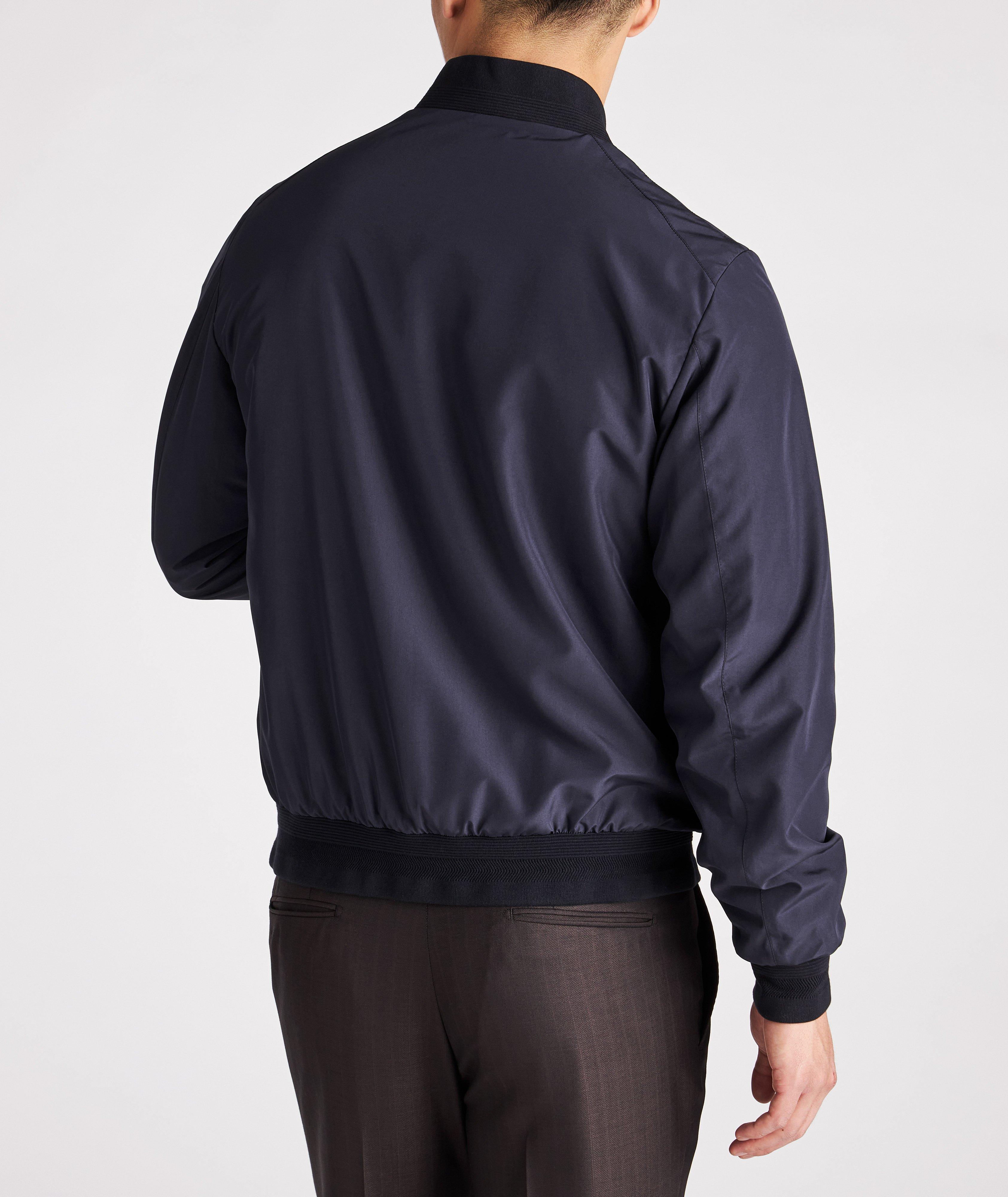 Navy And Tan Reversible Bomber image 2