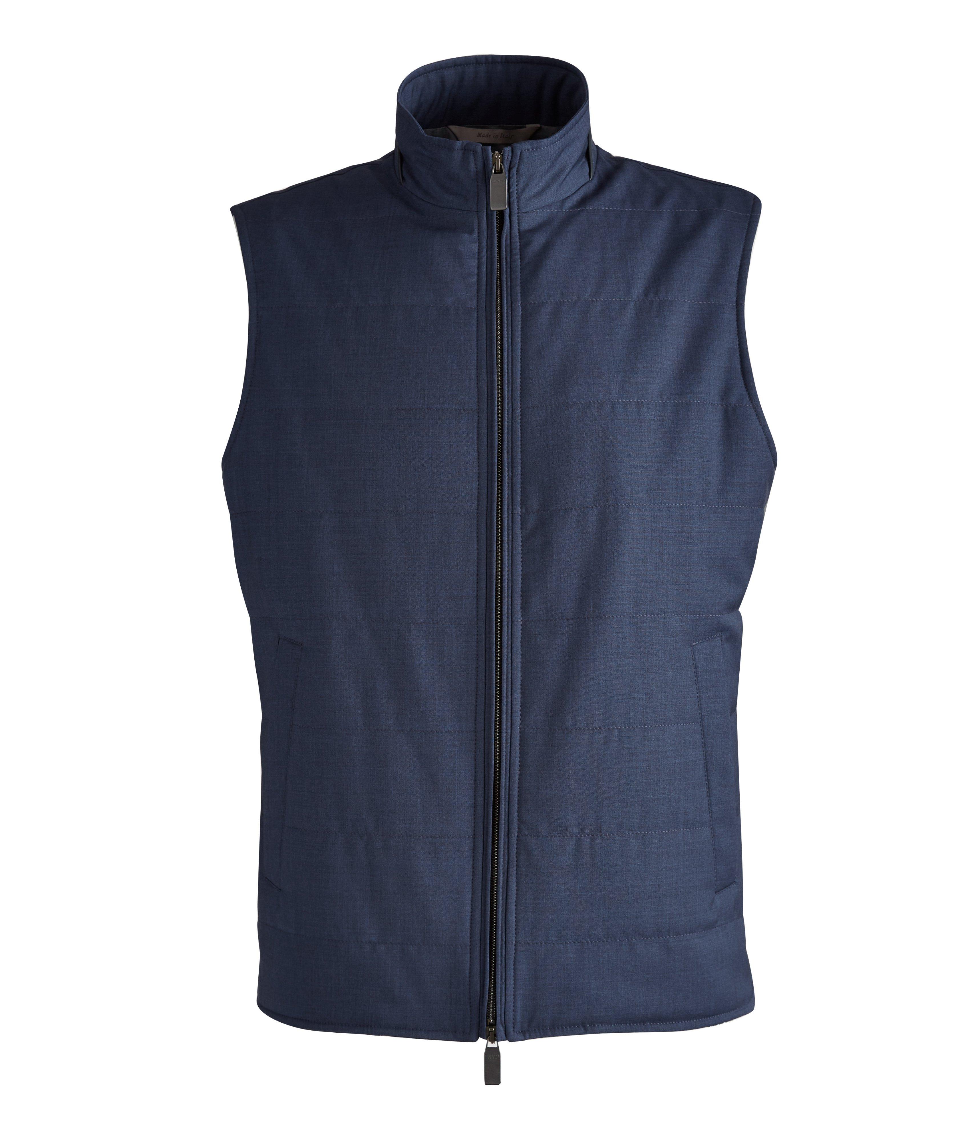 Impeccable Lightweight Quilted Wool Vest image 0
