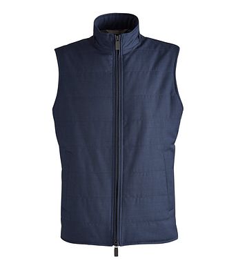 Canali Impeccable Lightweight Quilted Wool Vest
