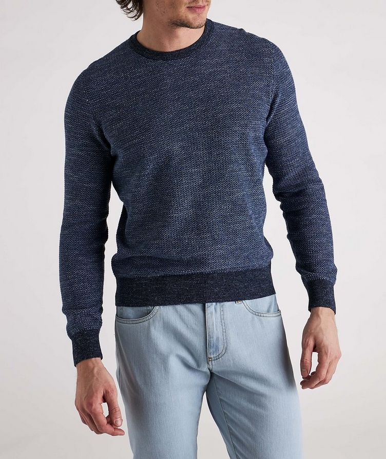 Cotton-Linen Blend Knit Sweater image 2
