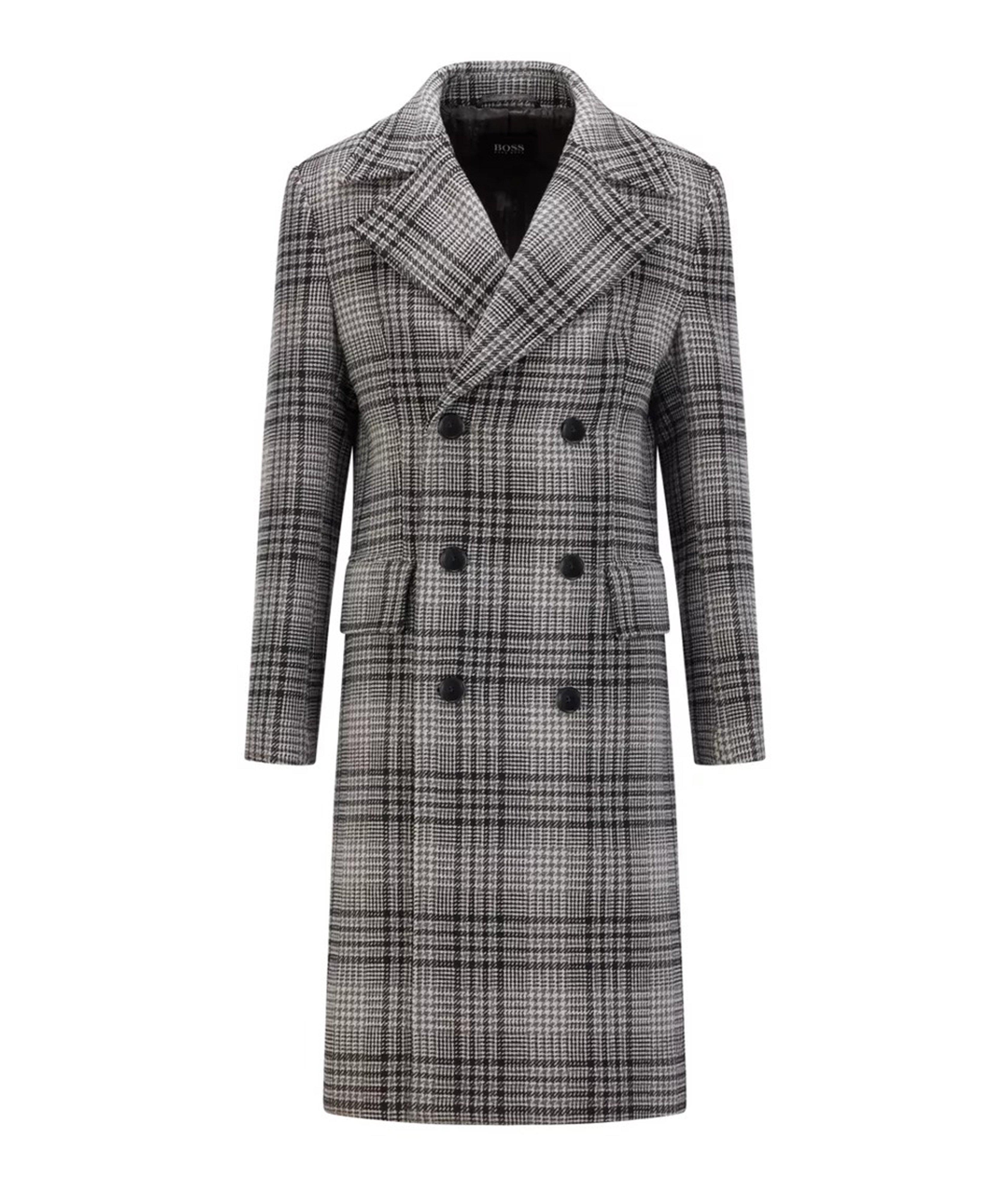 Double Breasted Checked Overcoat image 0