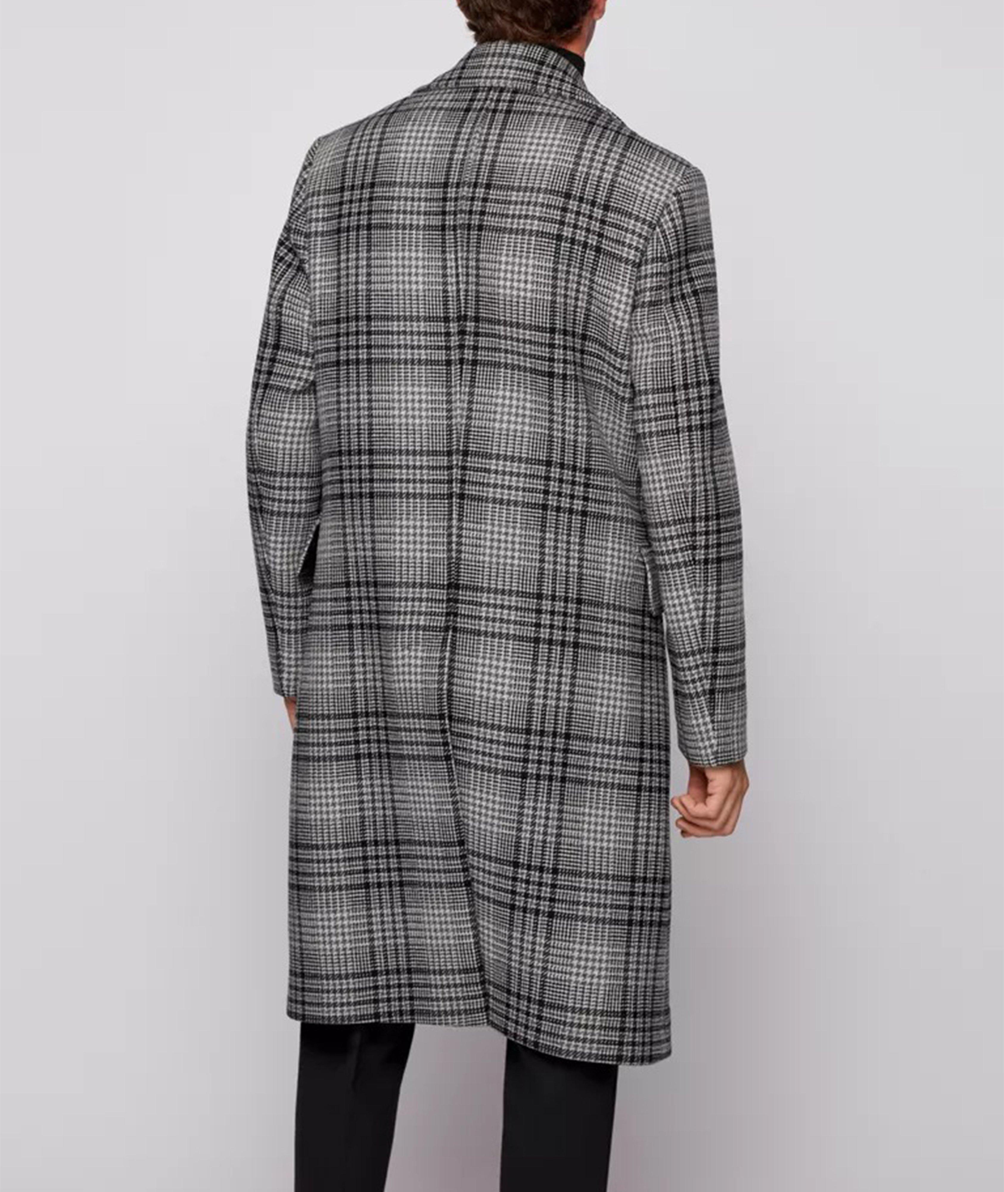 Double Breasted Checked Overcoat image 2