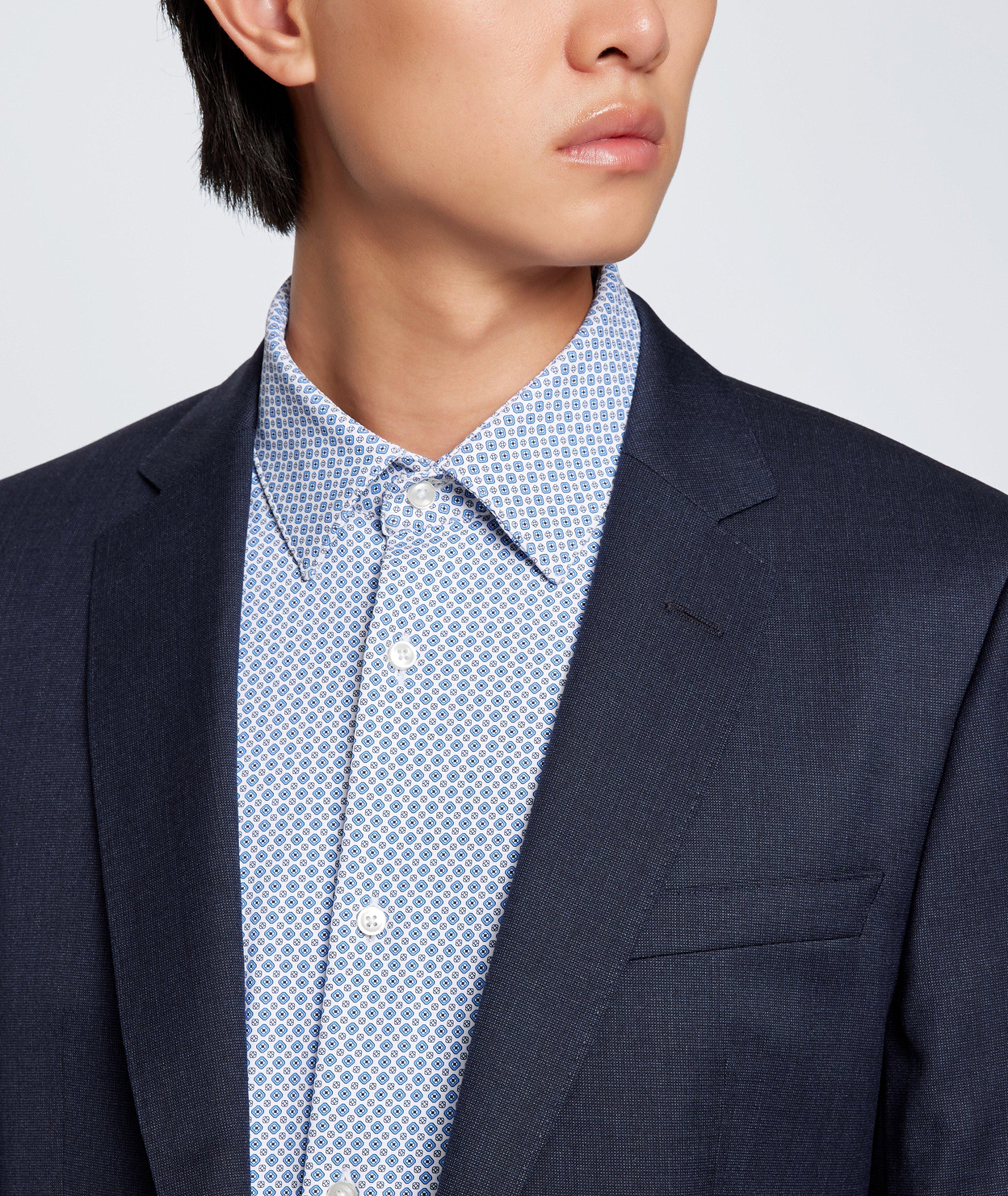 Hank Slim Fit Stretch Jersey Dress Shirt image 4