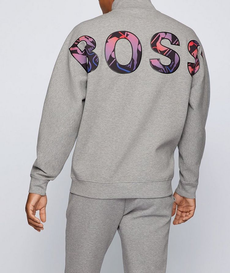 BOSS X NBA Half-Zip Cotton-Blend Sweater image 2