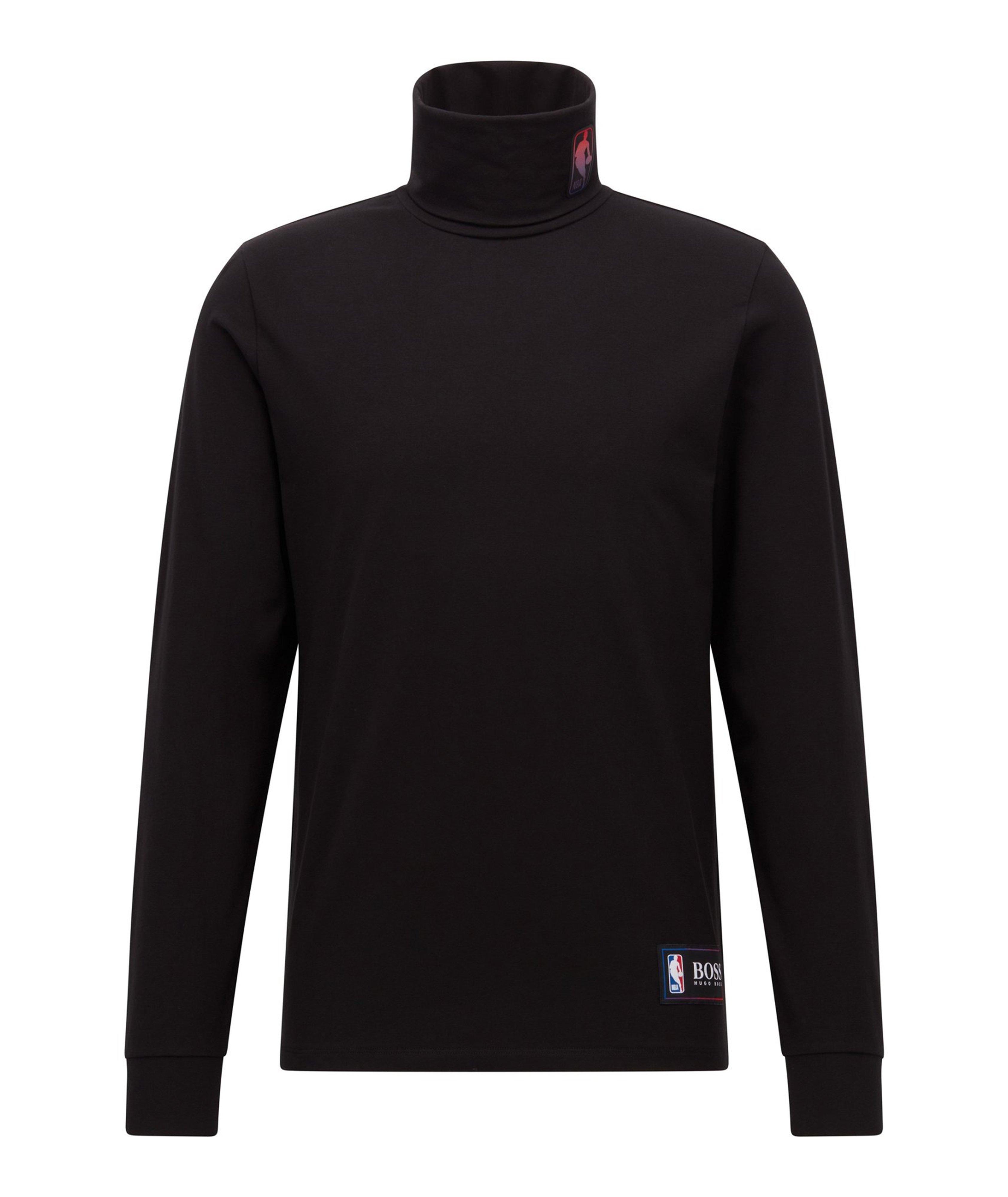 BOSS X NBA Logo Stretch-Cotton Turtleneck image 0