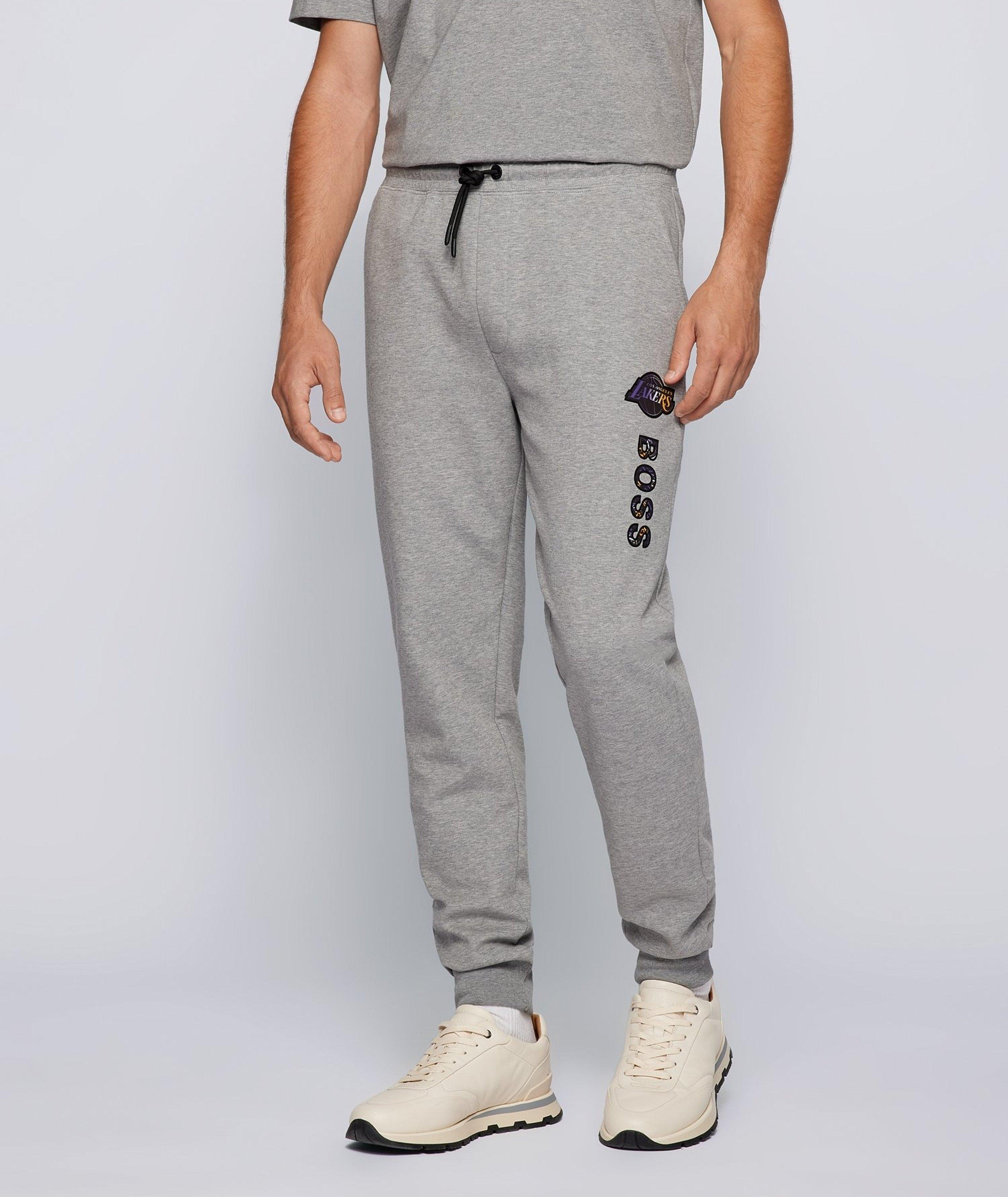 BOSS X NBA Logo Cotton-Blend Joggers image 1