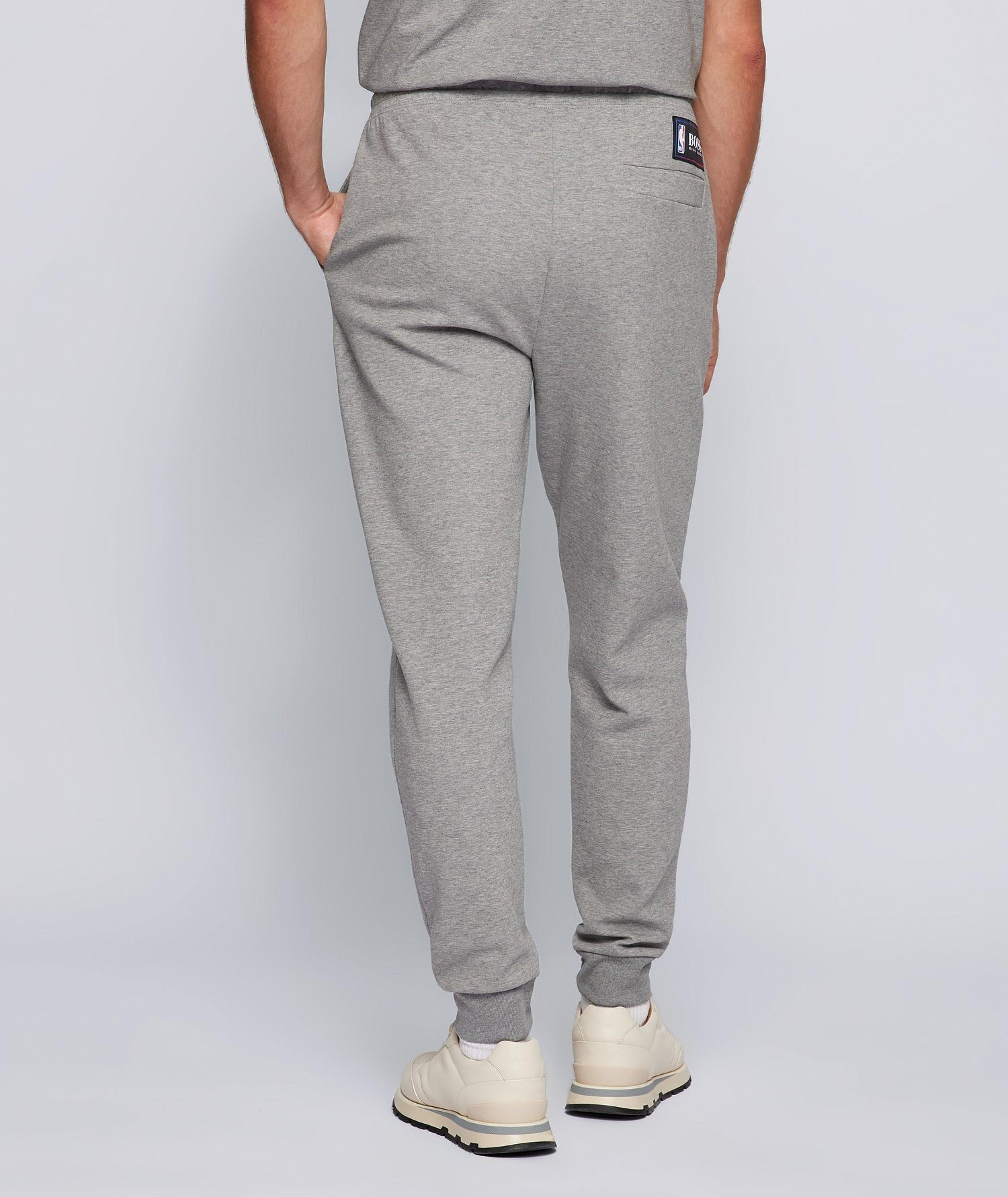 BOSS X NBA Logo Cotton-Blend Joggers image 2