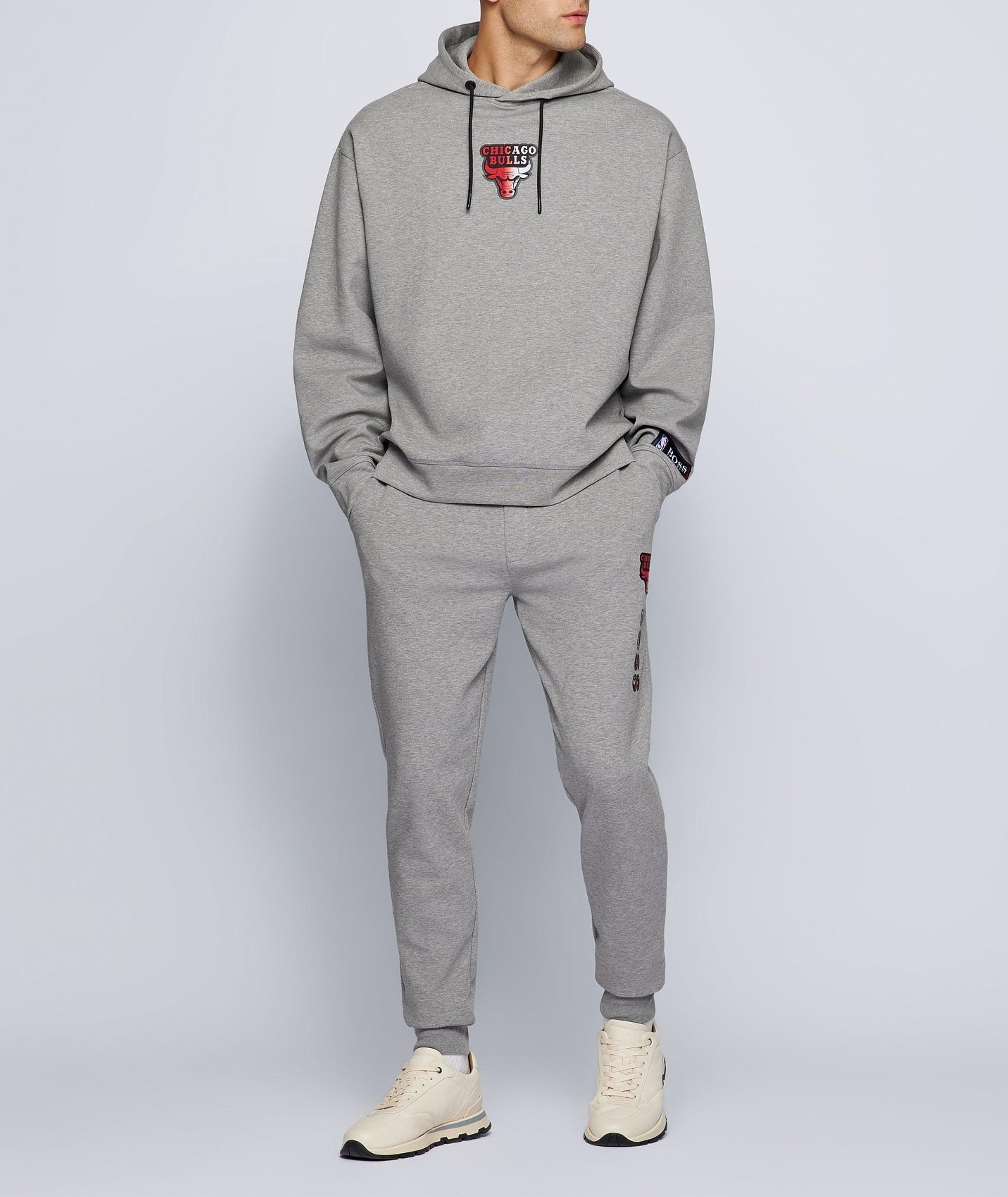 BOSS X NBA Logo Cotton-Blend Joggers image 3