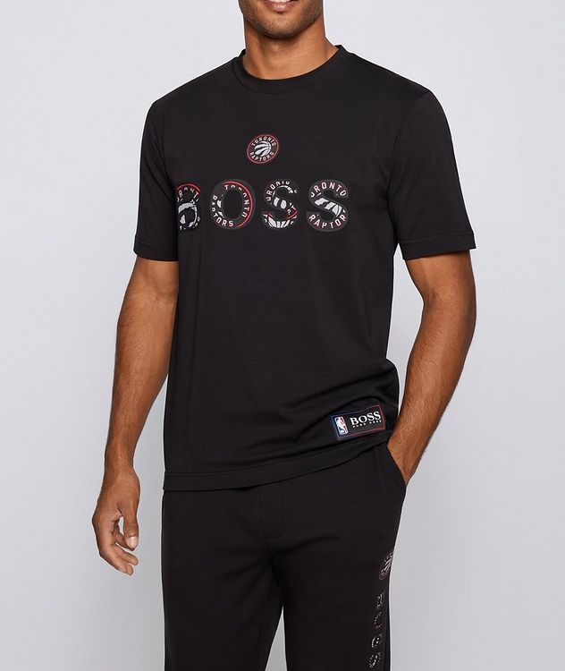 BOSS X NBA Stretch-Cotton T-Shirt picture 2