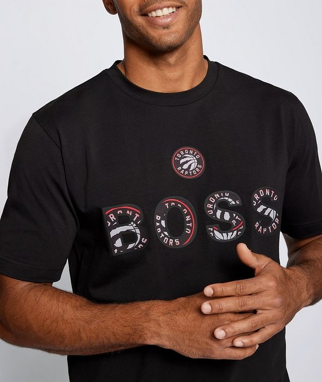 BOSS X NBA Stretch-Cotton T-Shirt picture 4