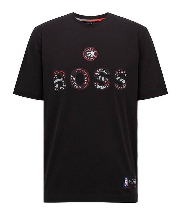 BOSS X NBA Stretch-Cotton T-Shirt picture 1