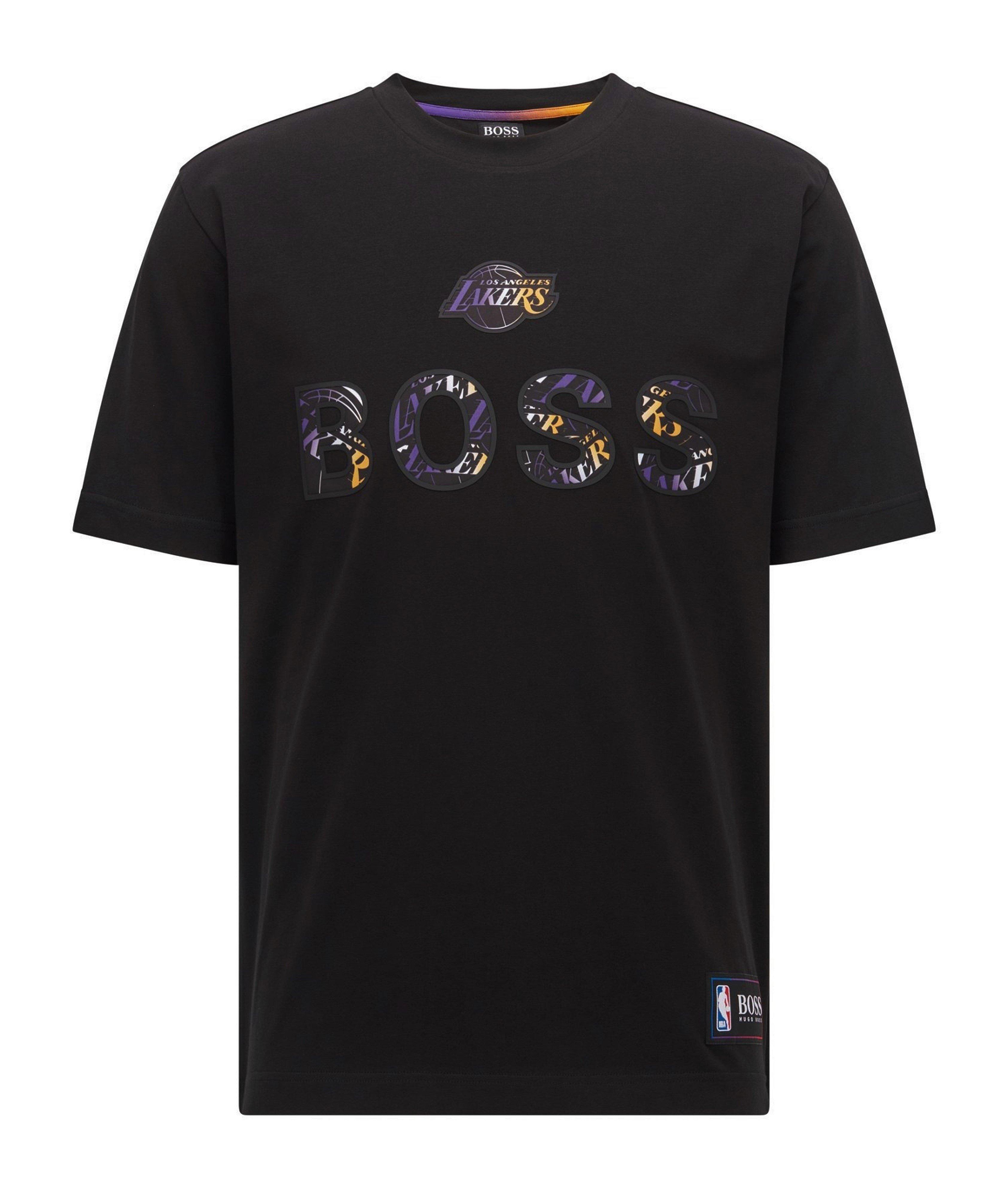 BOSS X NBA Stretch-Cotton T-Shirt image 0