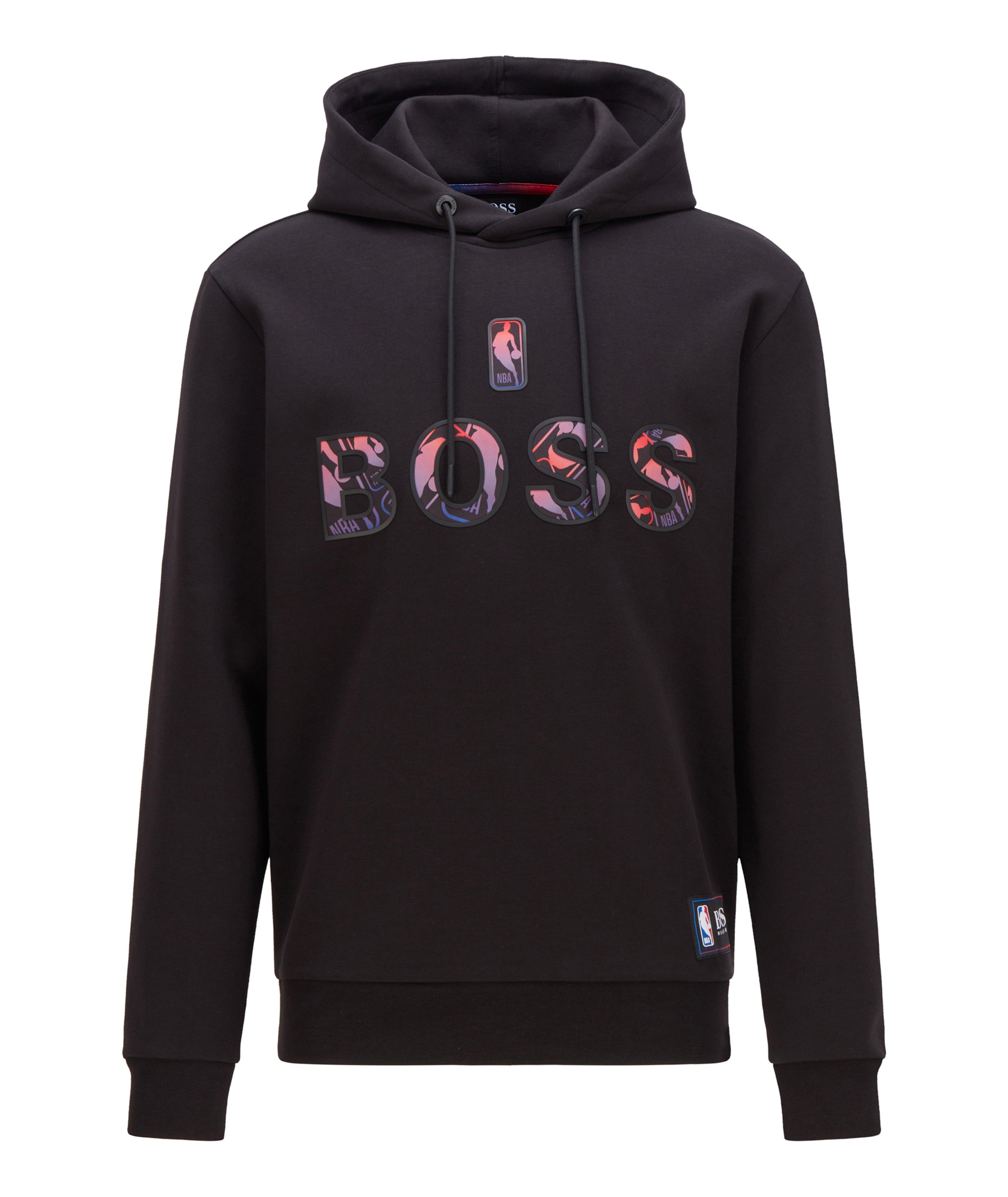 BOSS X NBA Logo Cotton-Blend Hoodie image 0