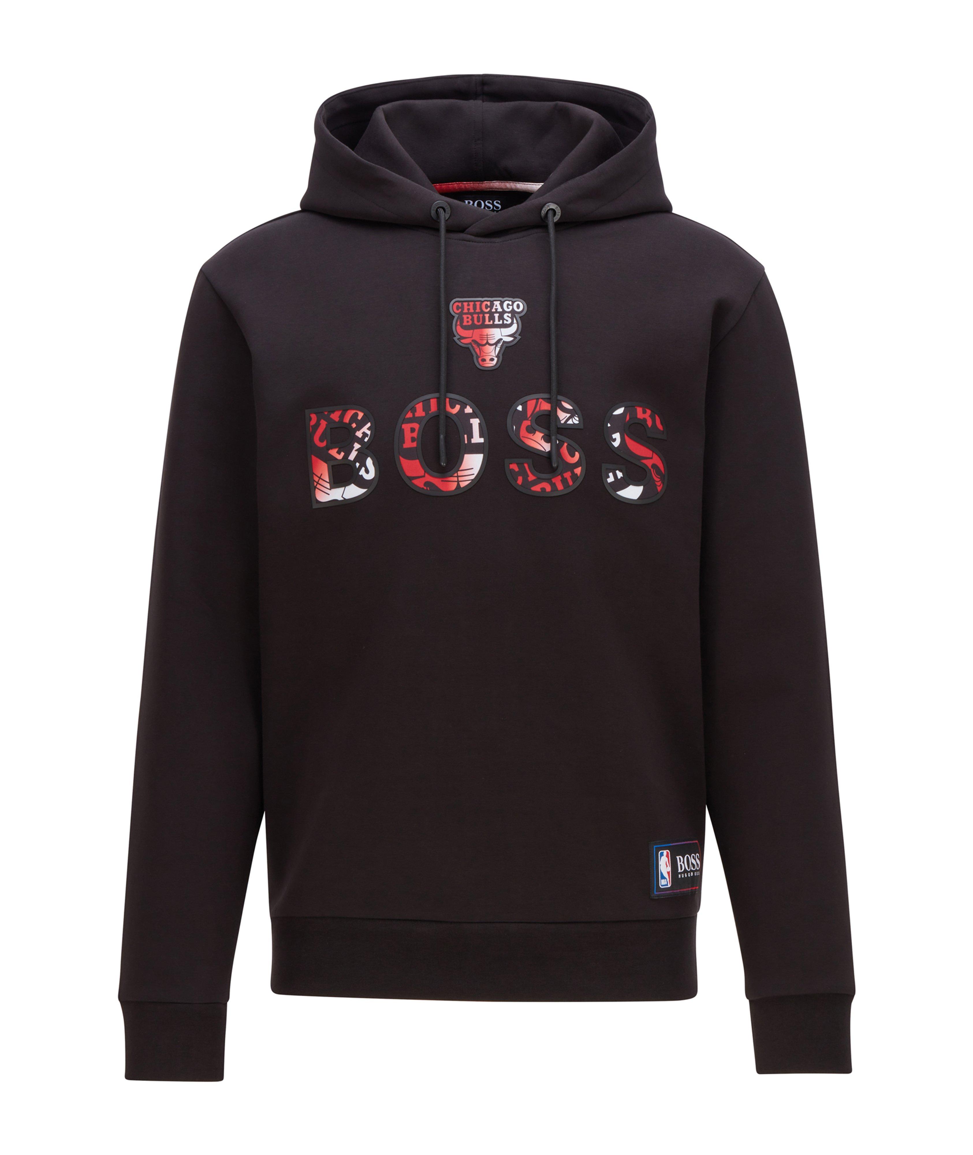 BOSS X NBA Logo Cotton-Blend Hoodie image 0