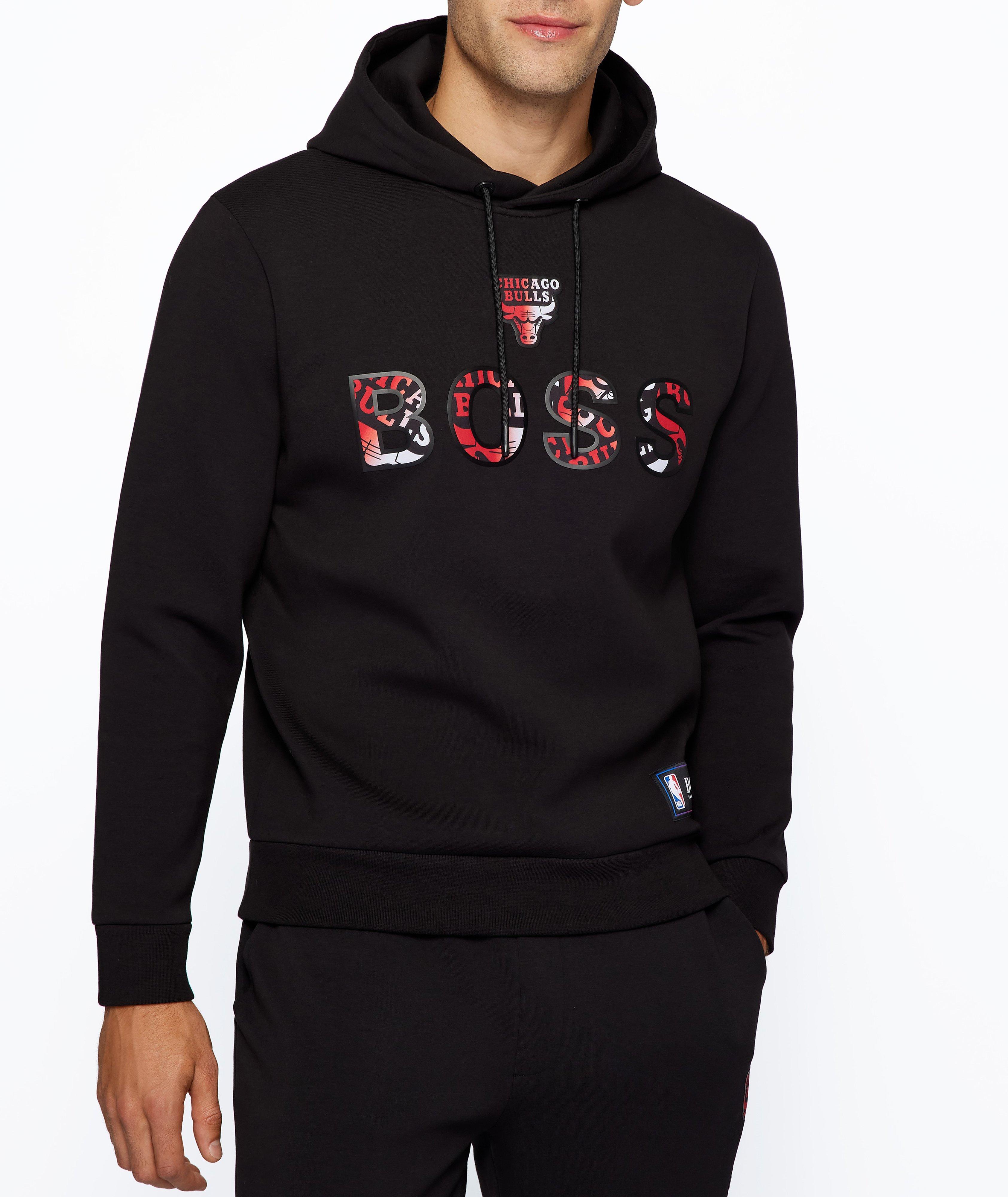 BOSS X NBA Logo Cotton-Blend Hoodie image 1