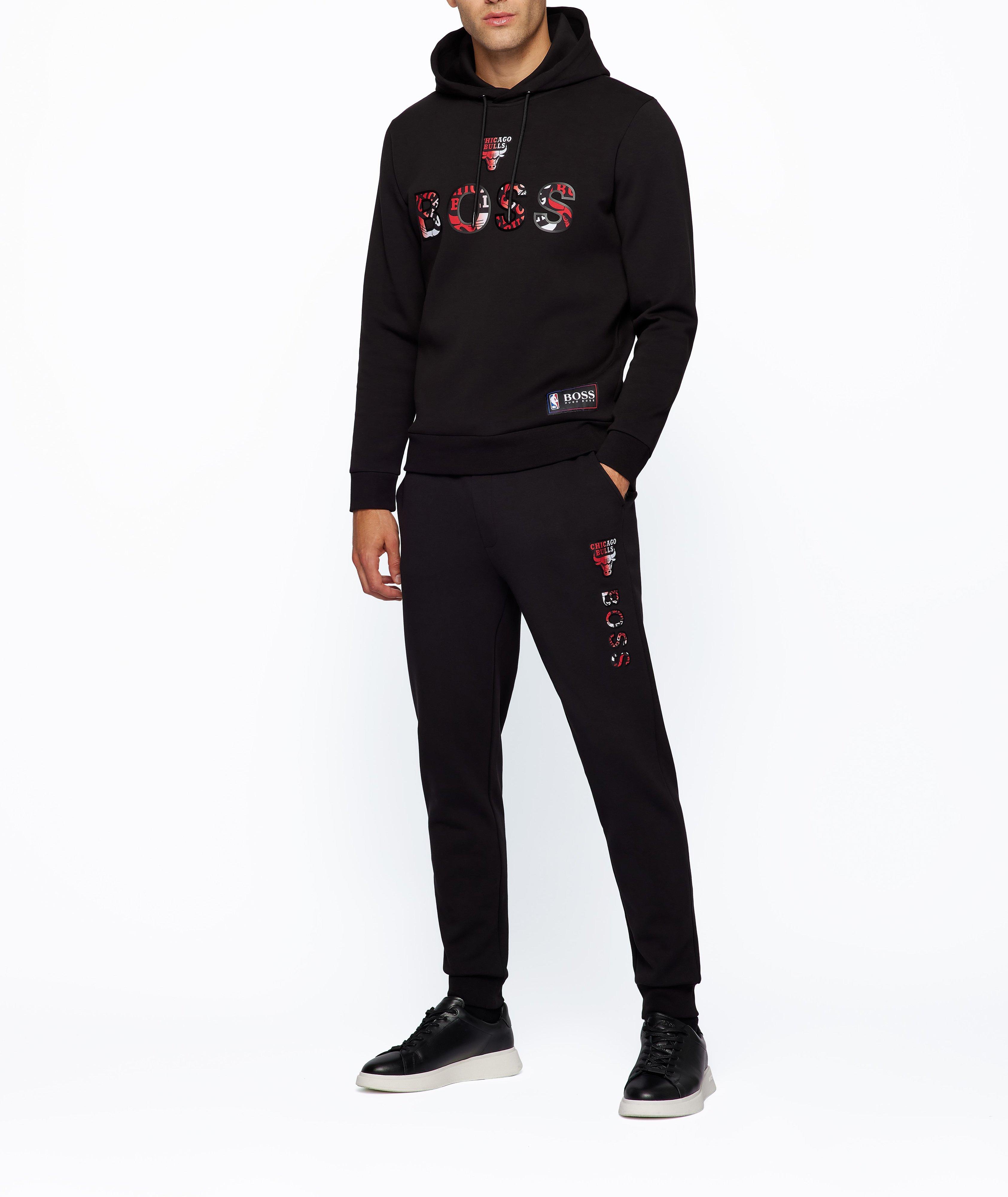 BOSS X NBA Logo Cotton-Blend Hoodie image 3
