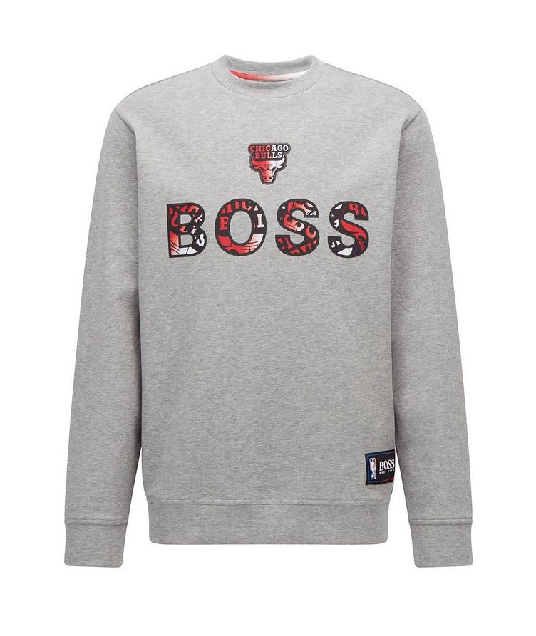 BOSS X NBA Long-Sleeve Cotton-Blend T-Shirt image 0