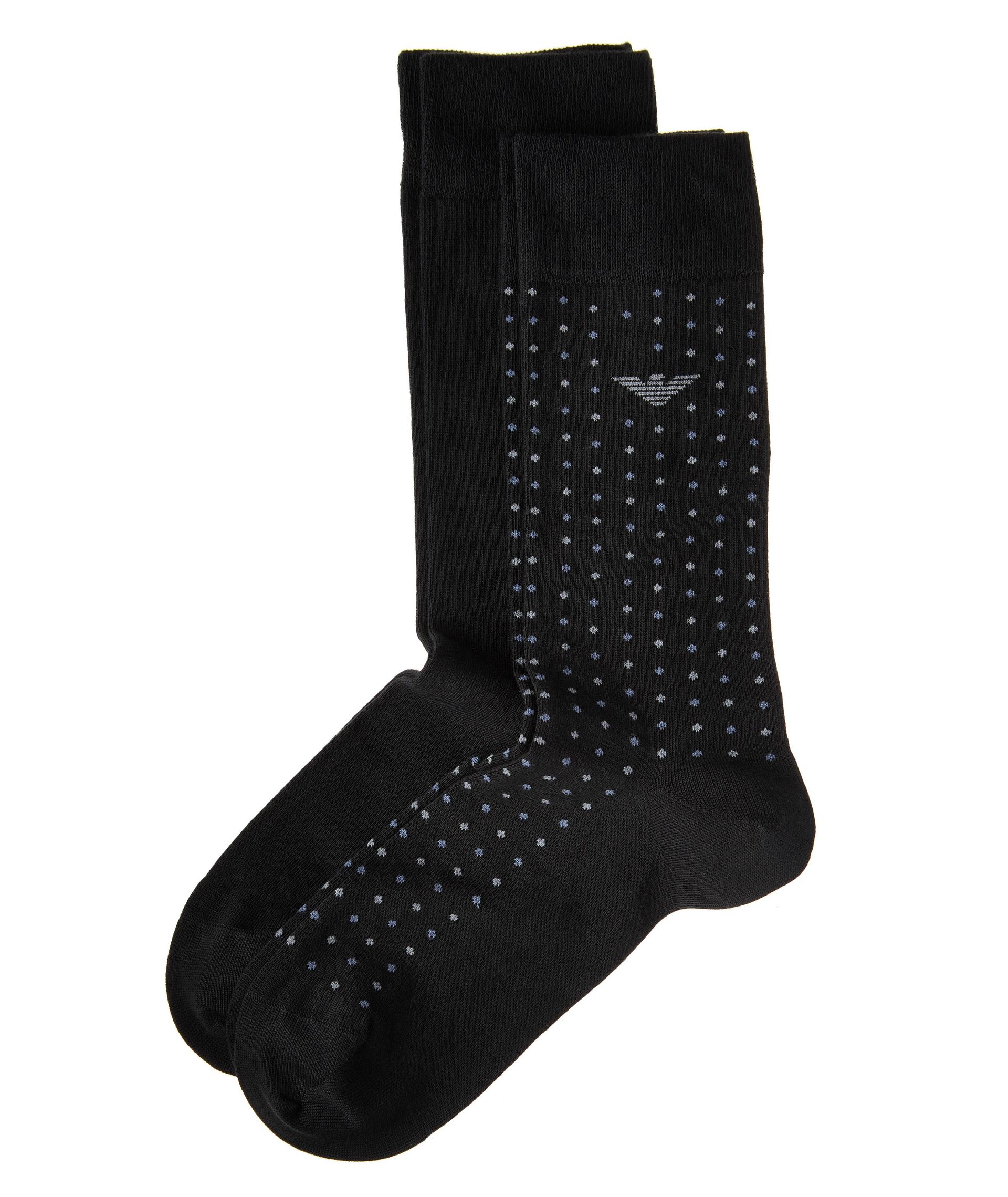 Two-Pack Stretch-Cotton Knee Socks image 0