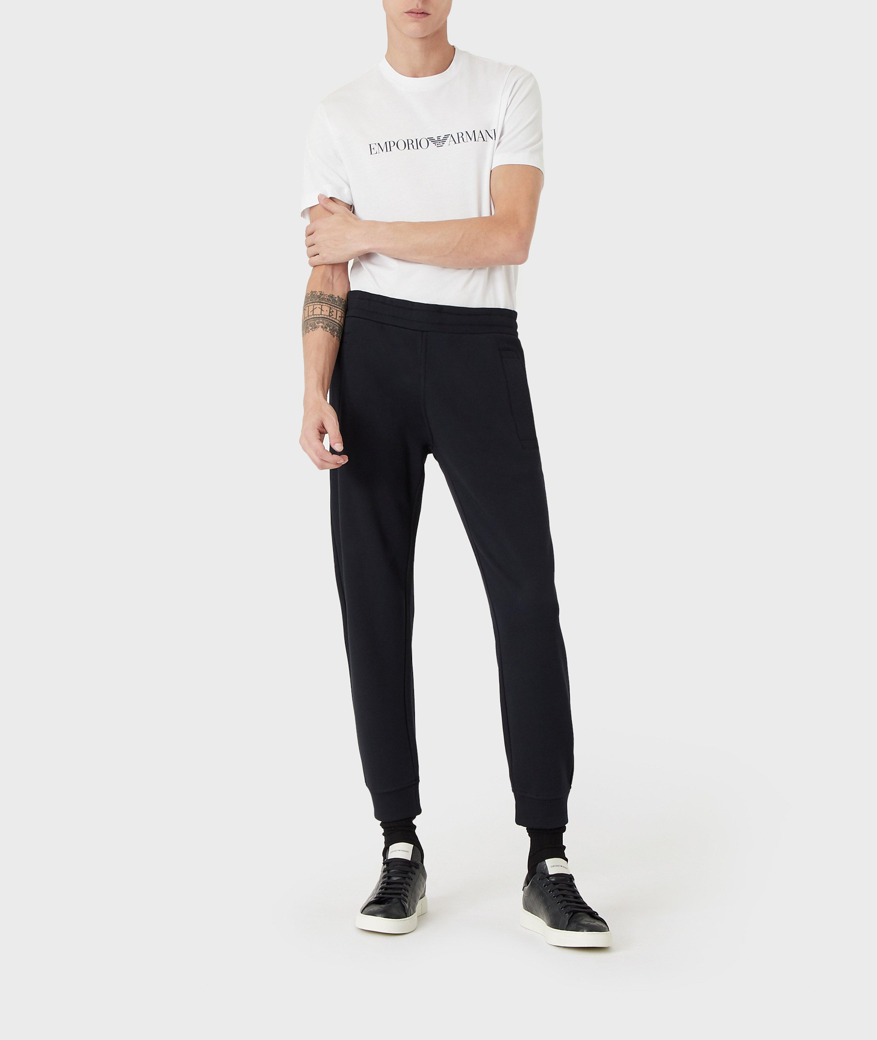 Pantalon sport en jersey de modal et coton image 4