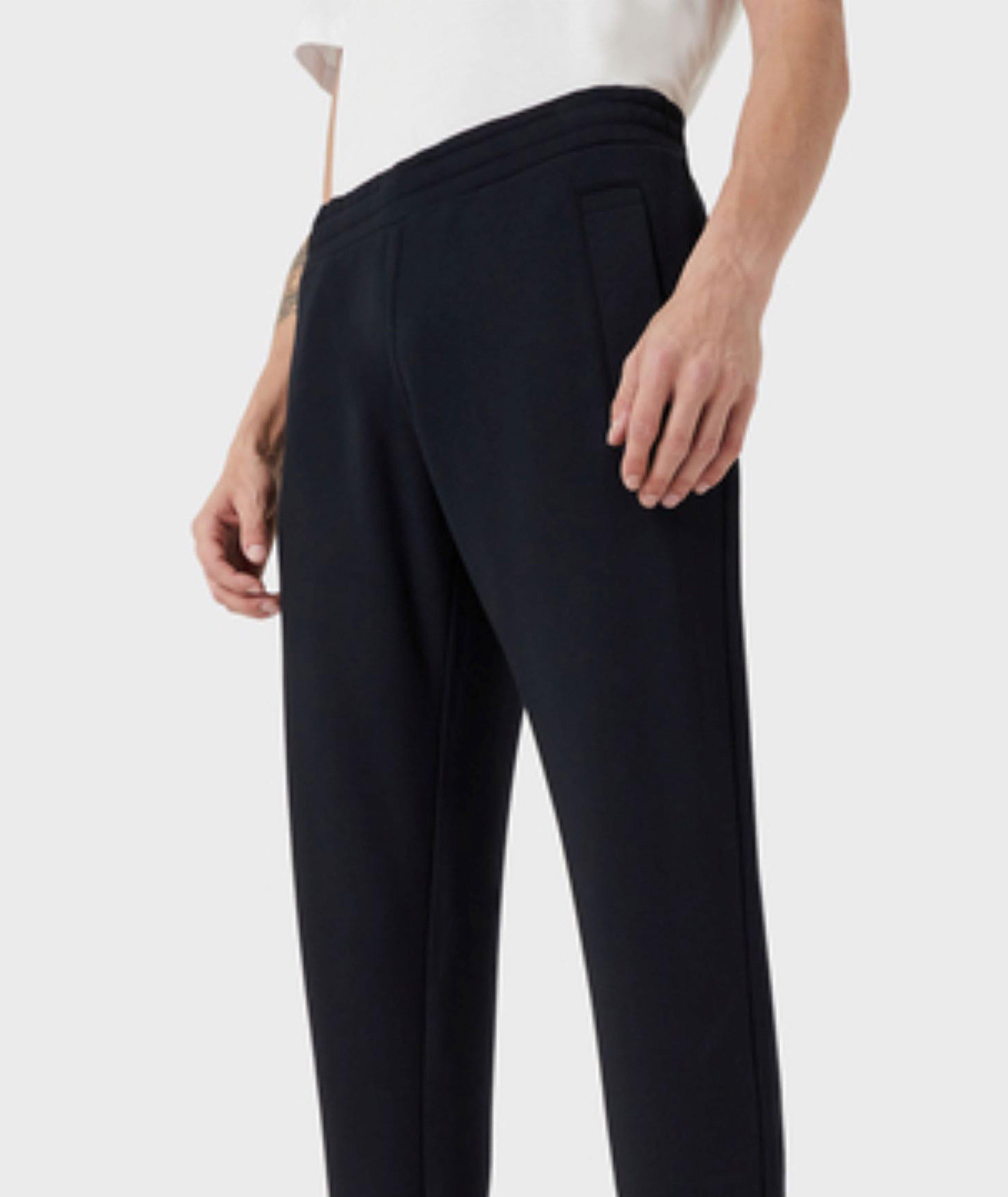 Modal-Cotton Jersey Fleece Joggers image 1