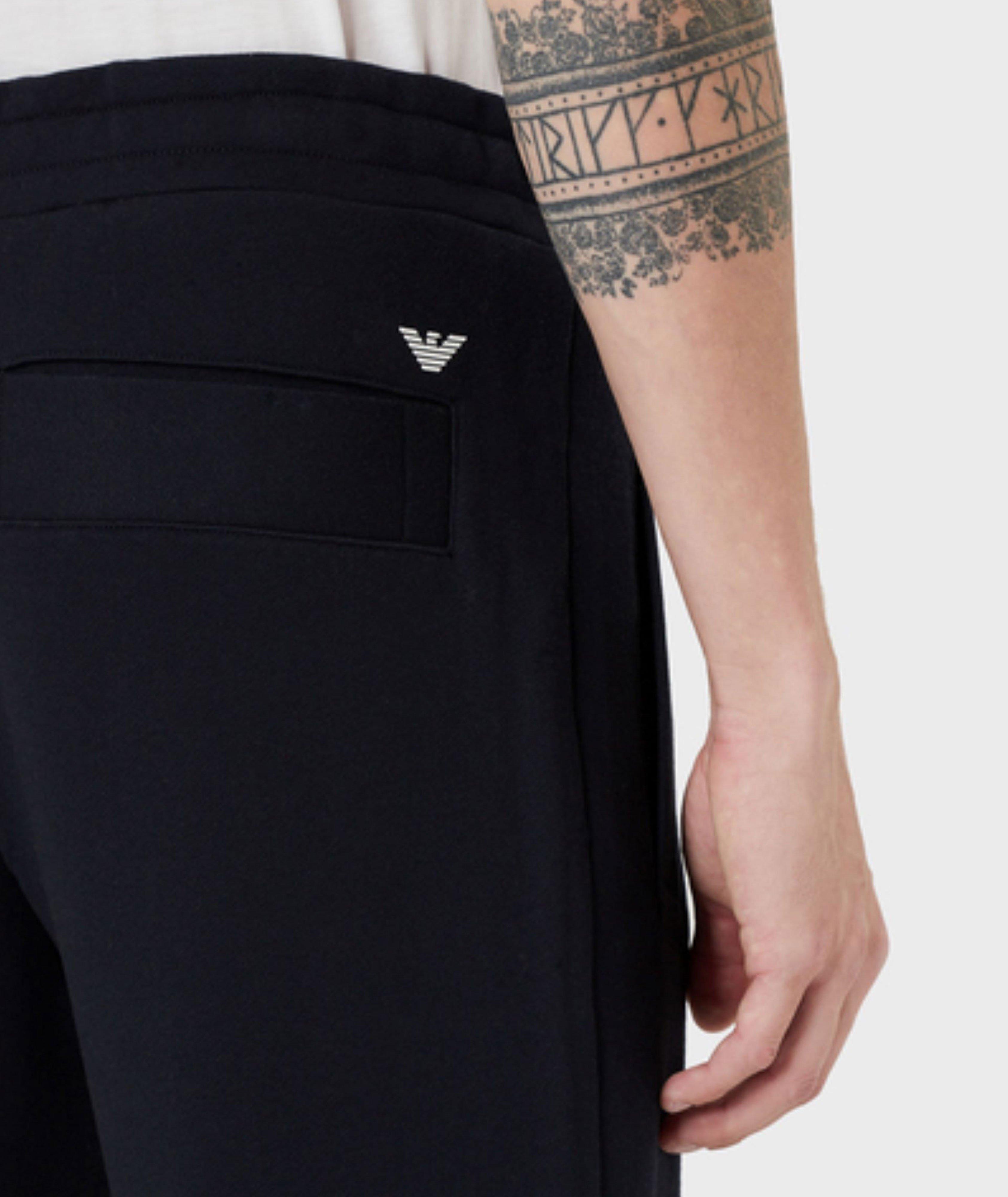 Modal-Cotton Jersey Fleece Joggers image 3