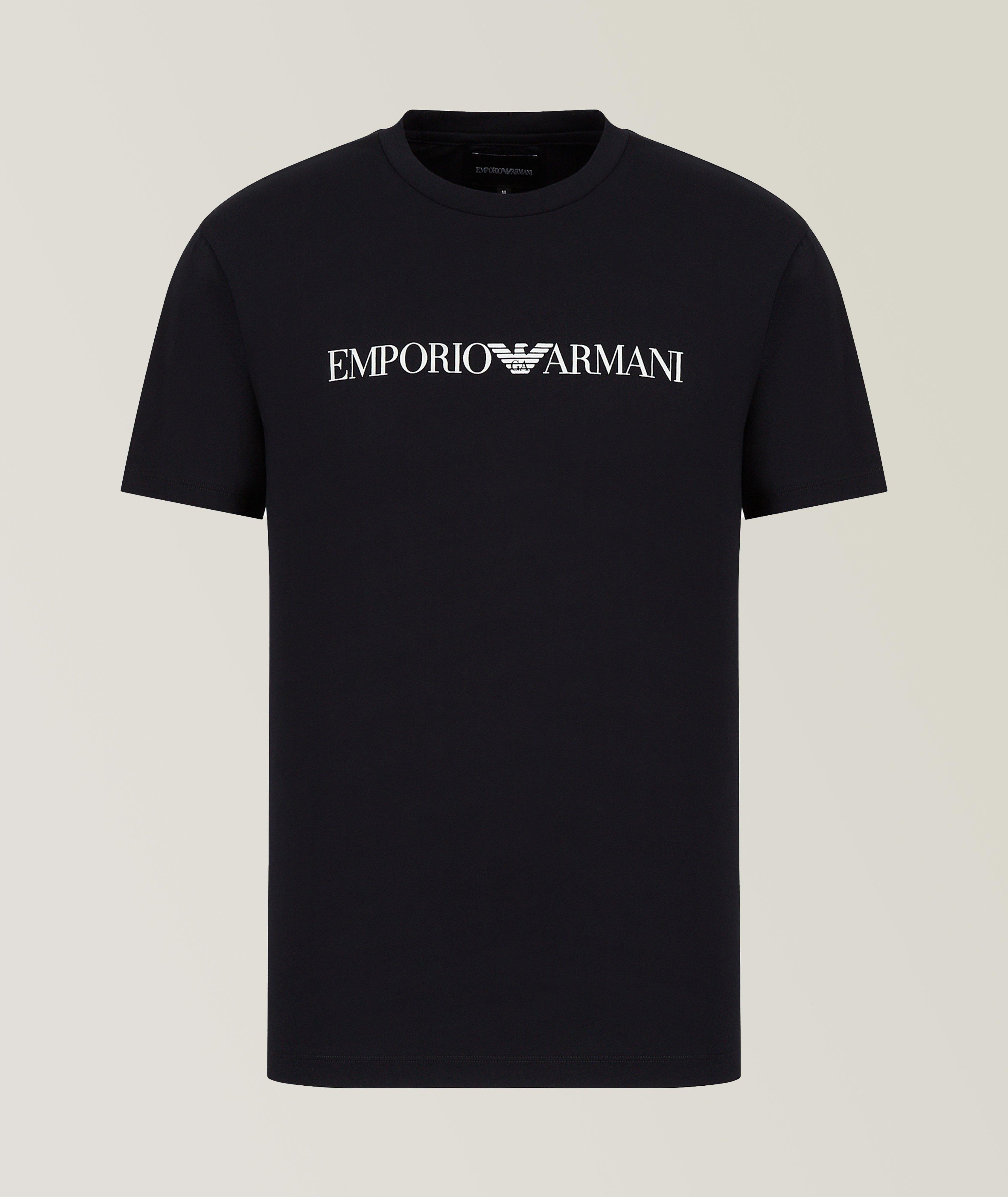 Emporio Armani Logo Pima Jersey Cotton T-Shirt | T-Shirts | Harry Rosen