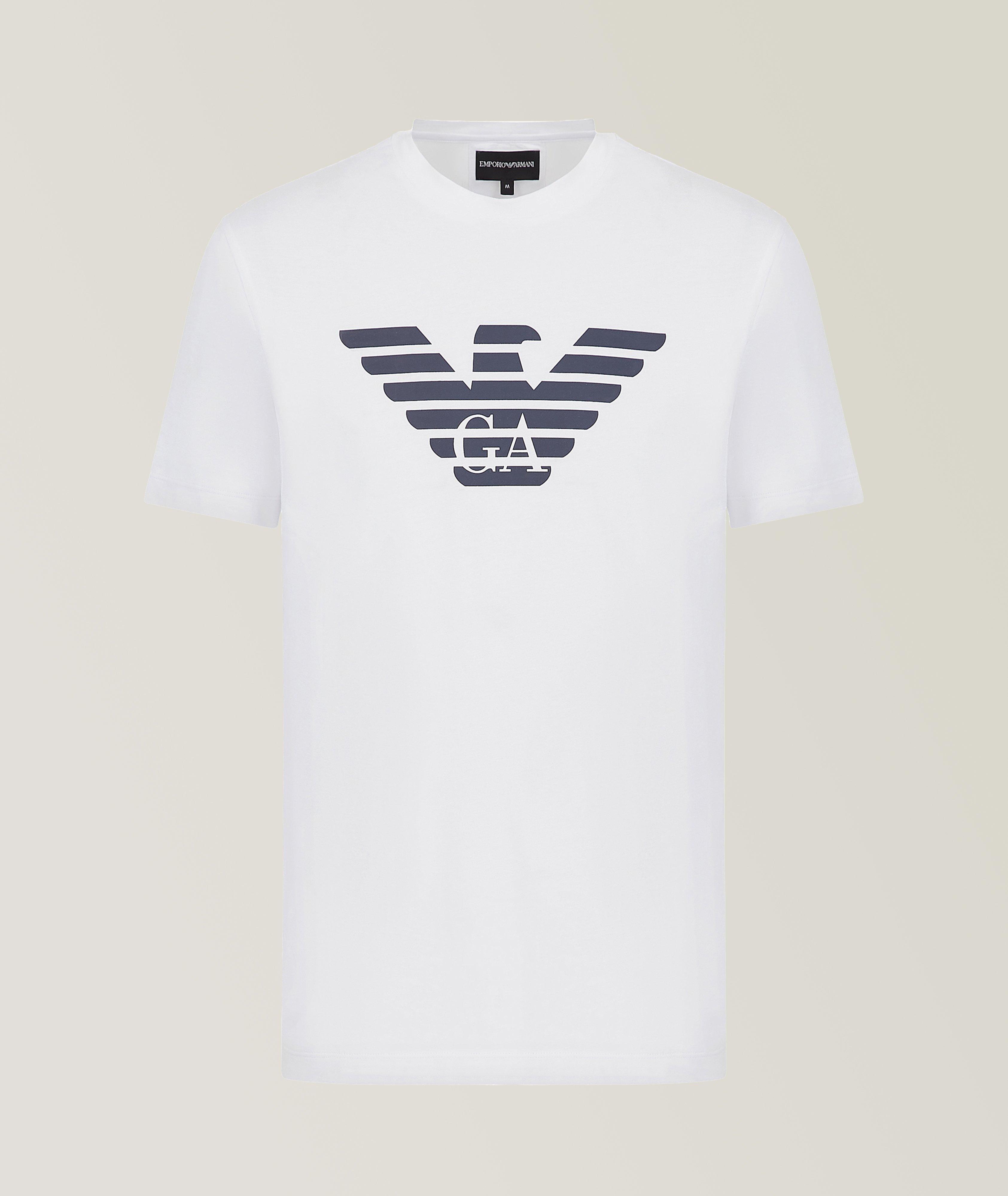 T-shirt en jersey de coton pima avec logo image 0