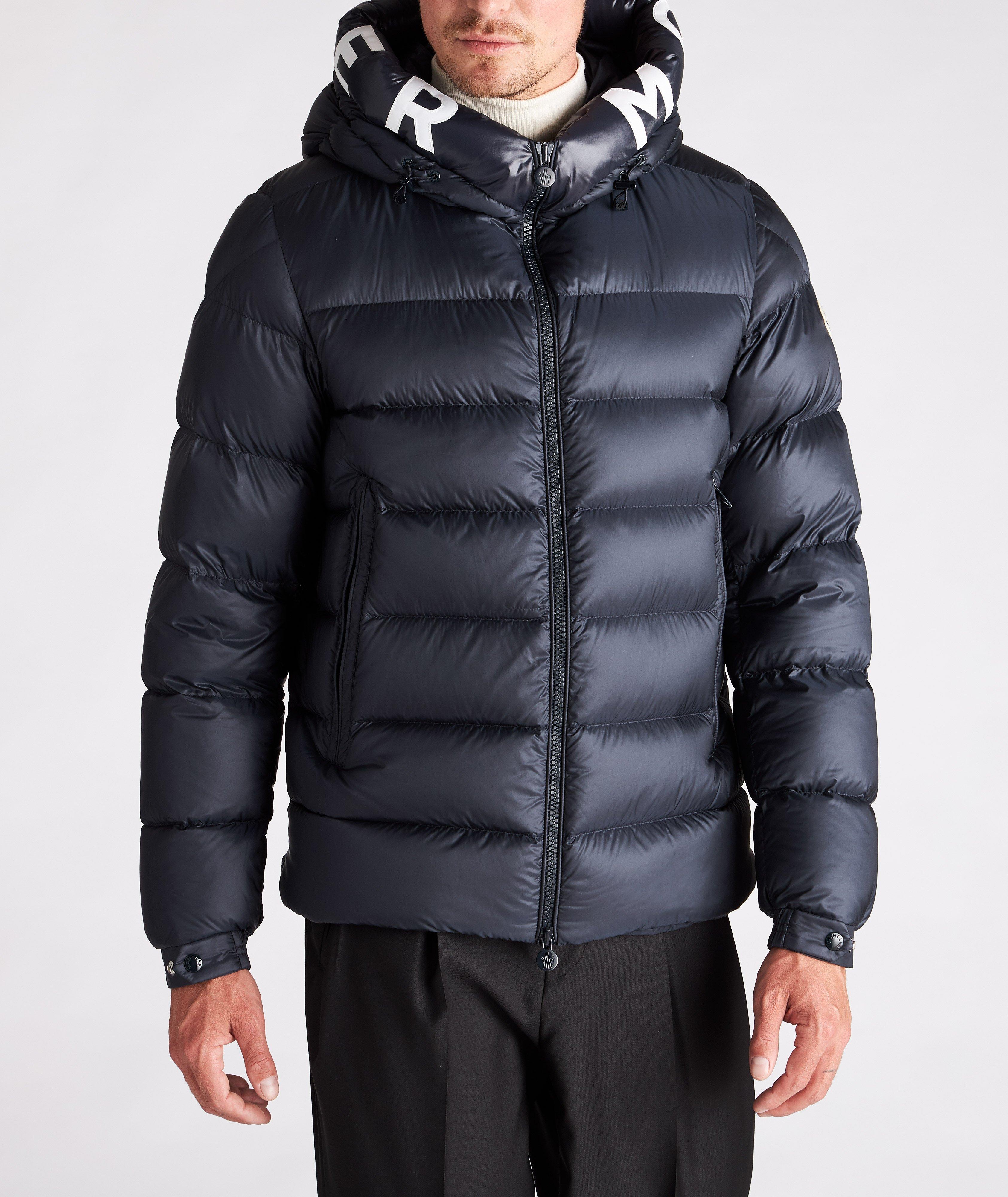 Moncler black down wilms jacket deals