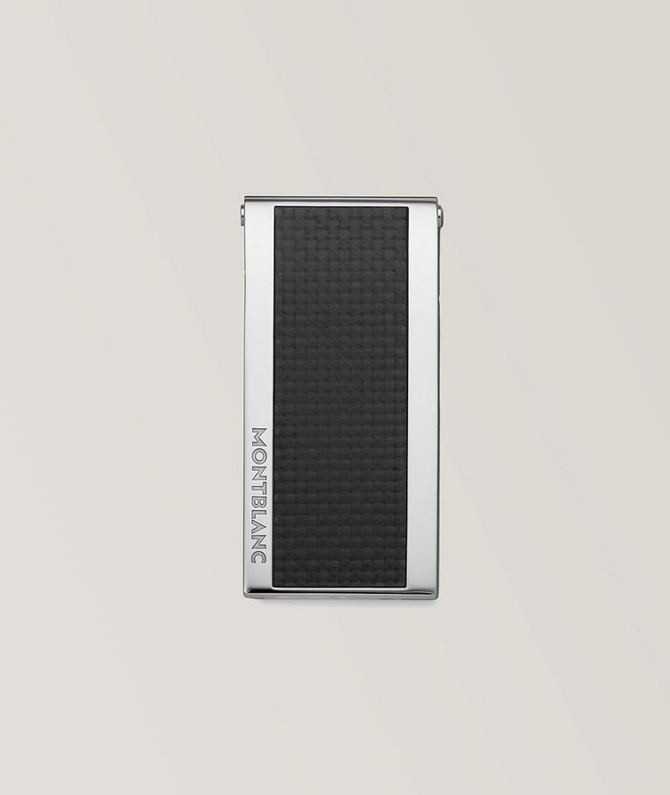 Stainless Steel Money Clip with Carbon Inlay image 3