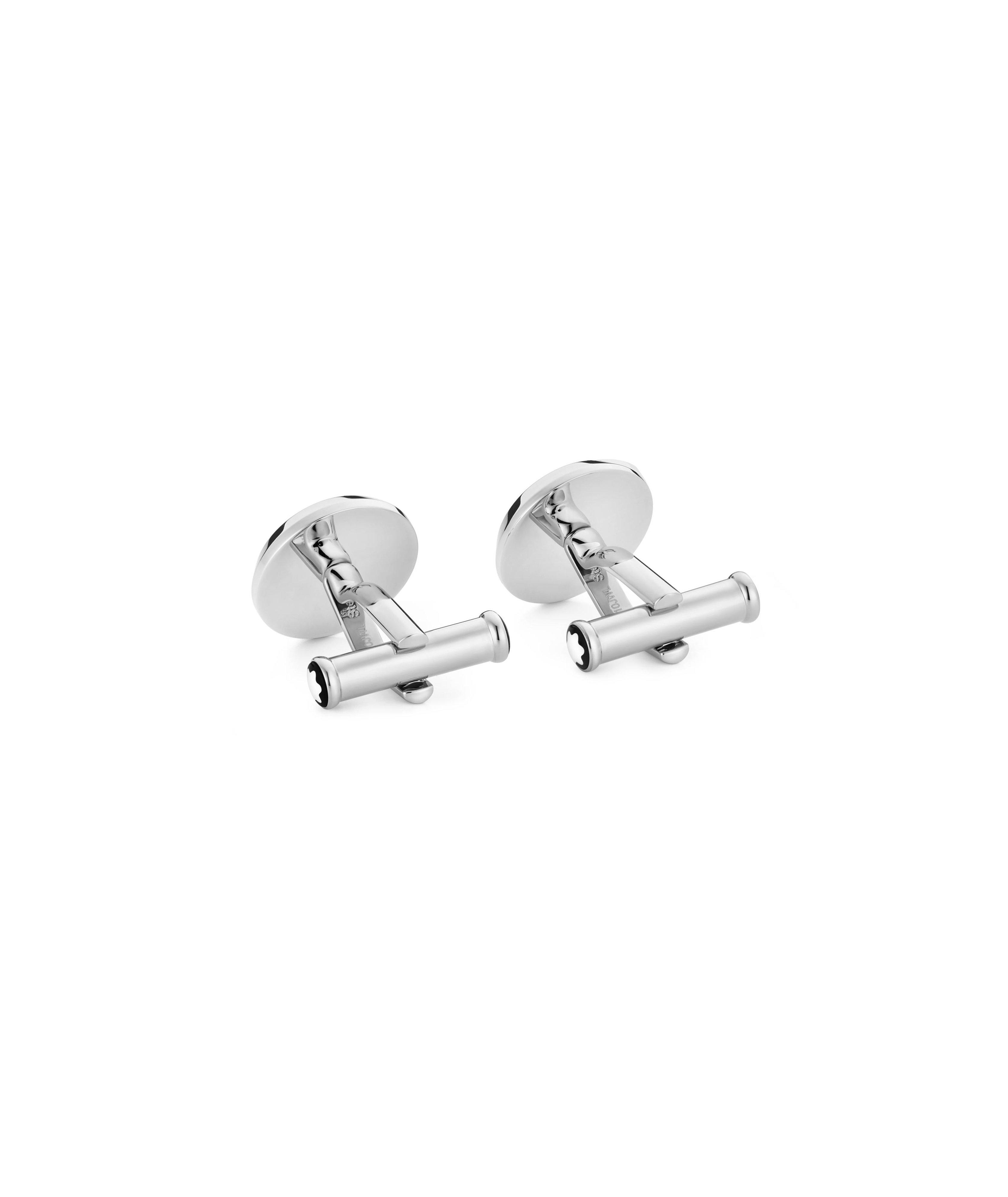 Snowcap Logo Round Cufflinks image 3