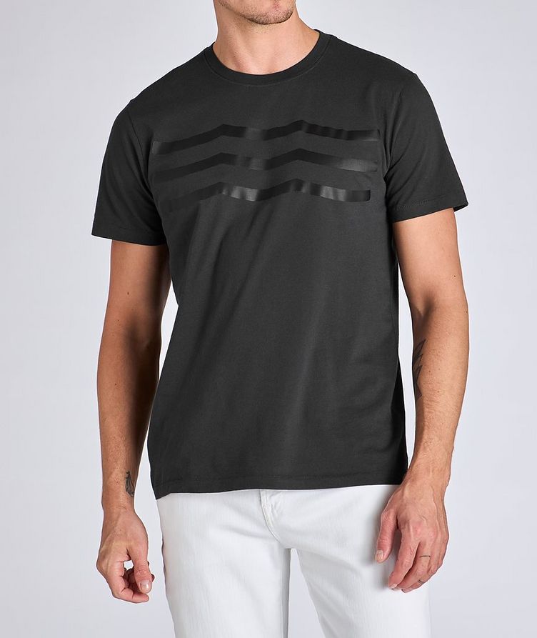 Noir Waves Cotton T-Shirt image 1