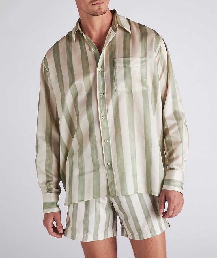 Striped Silk-Cotton Shirt image 1