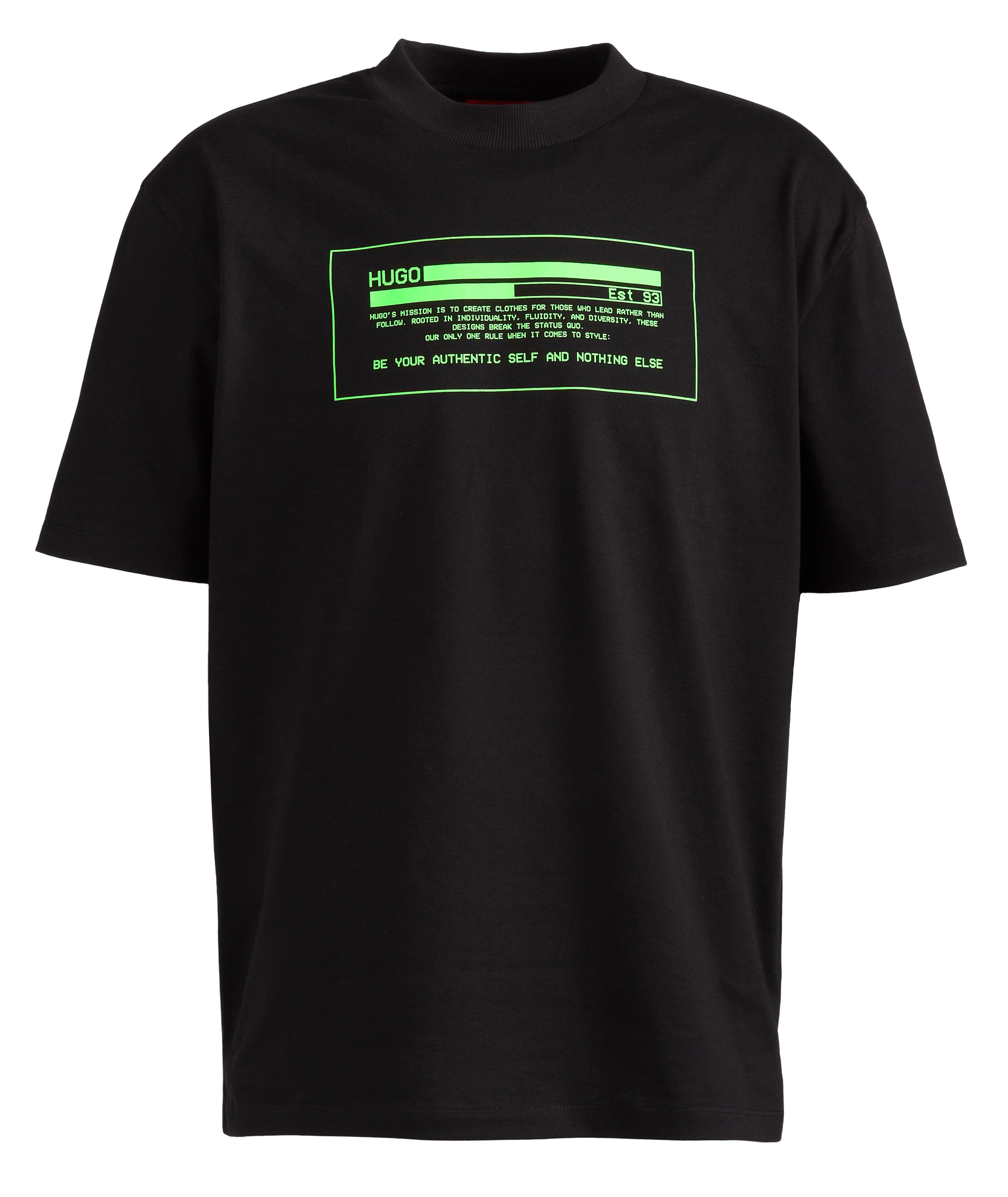 Hacker Logo Cotton T-Shirt image 0