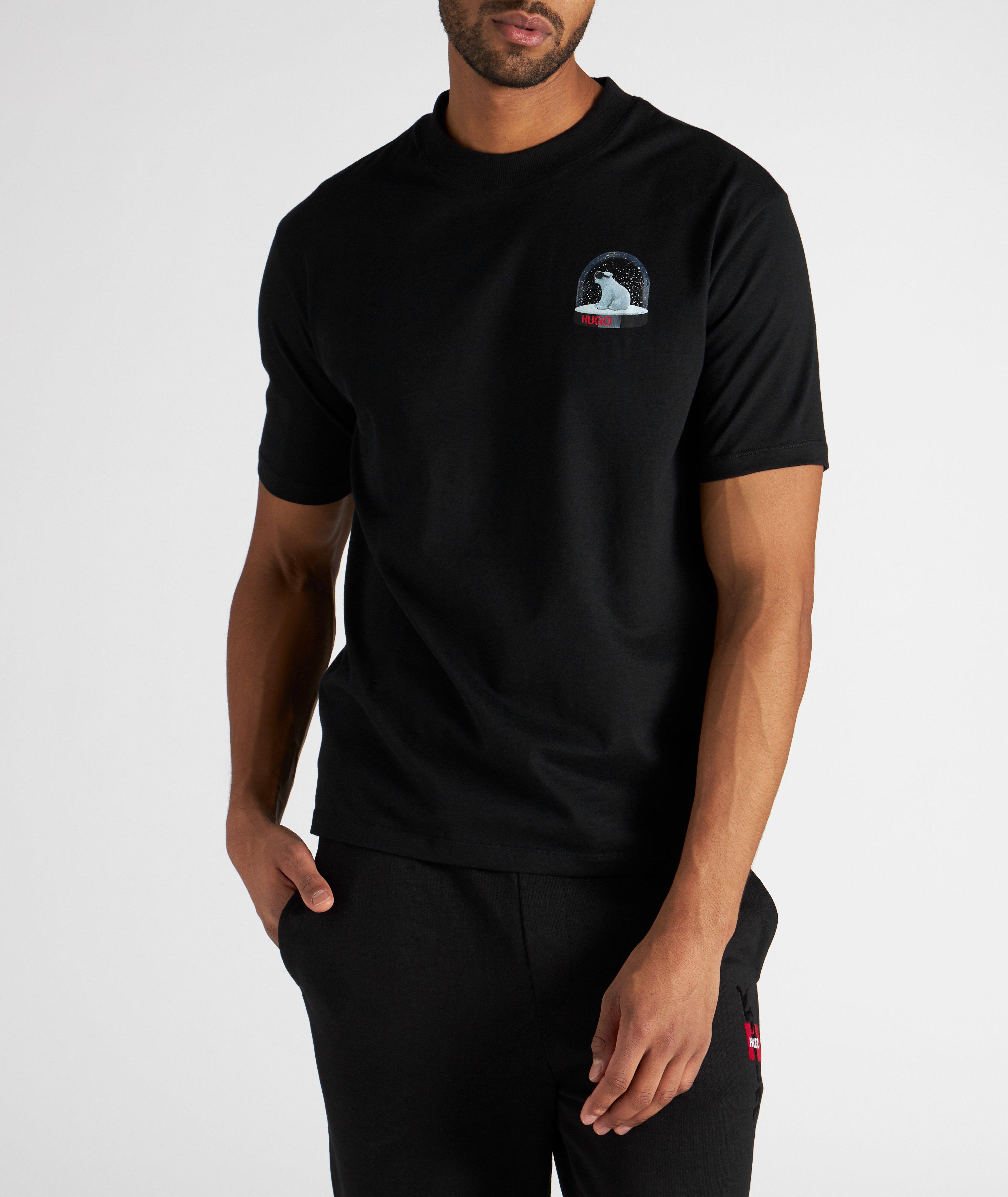 T-shirt à encolure ronde avec ours polaire image 1