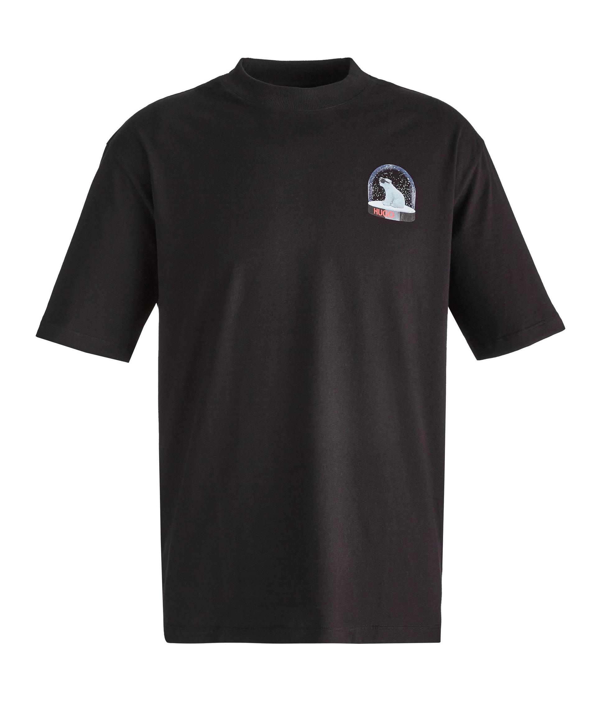 T-shirt à encolure ronde avec ours polaire image 0