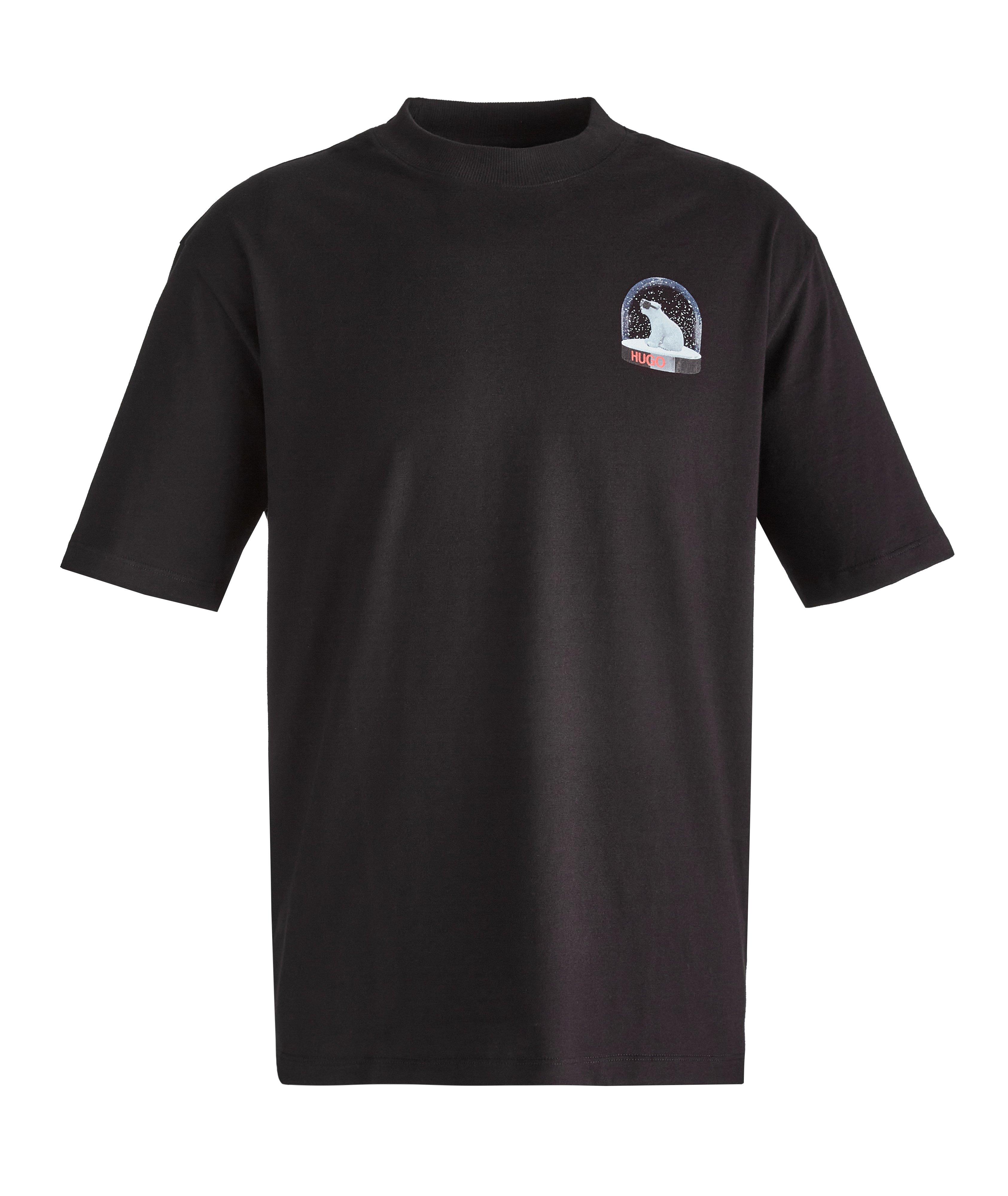 T-shirt à encolure ronde avec ours polaire image 0