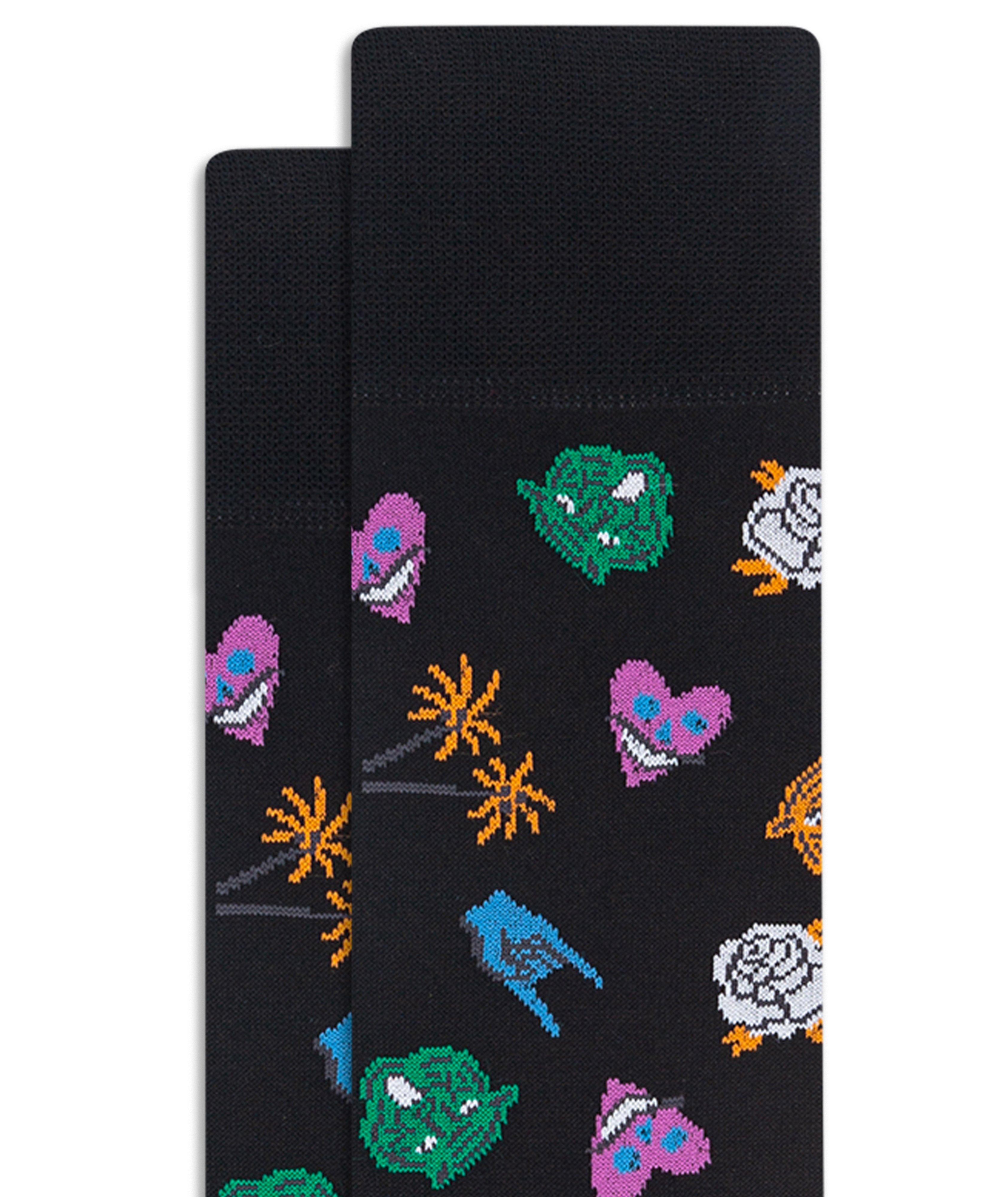 Printed Stretch-Cotton Socks image 1