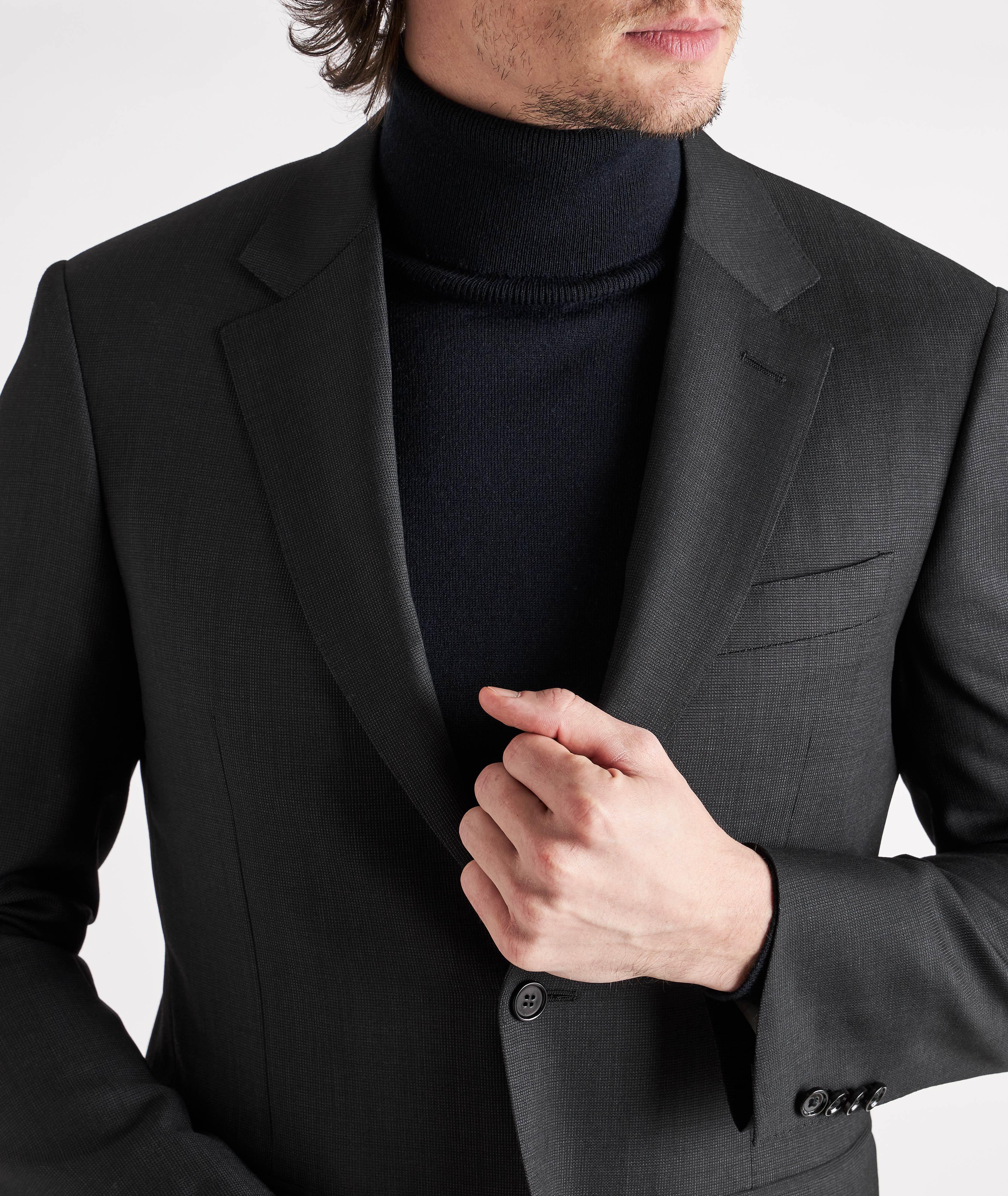Contemporary Fit Neat Pattern Wool Suit image 4