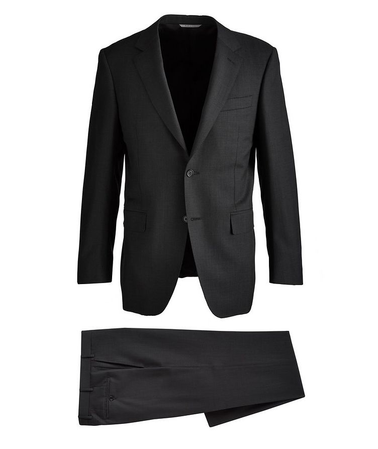 Contemporary Fit Neat Pattern Wool Suit image 0