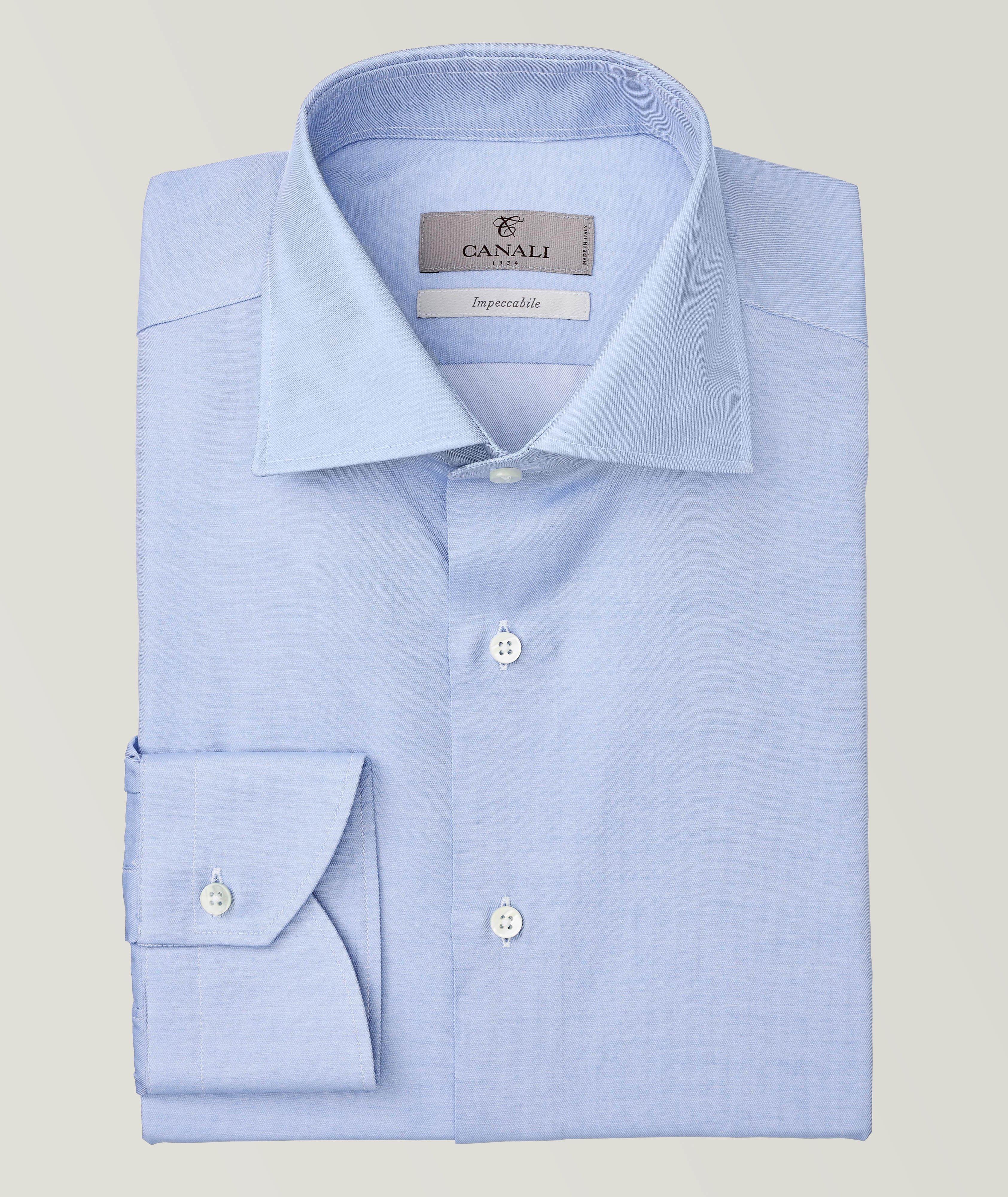 Impeccabile Contemporary-Fit Cotton Dress Shirt image 0