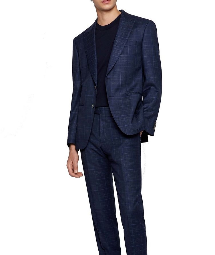 H-Huge Wool Checked Suit image 8
