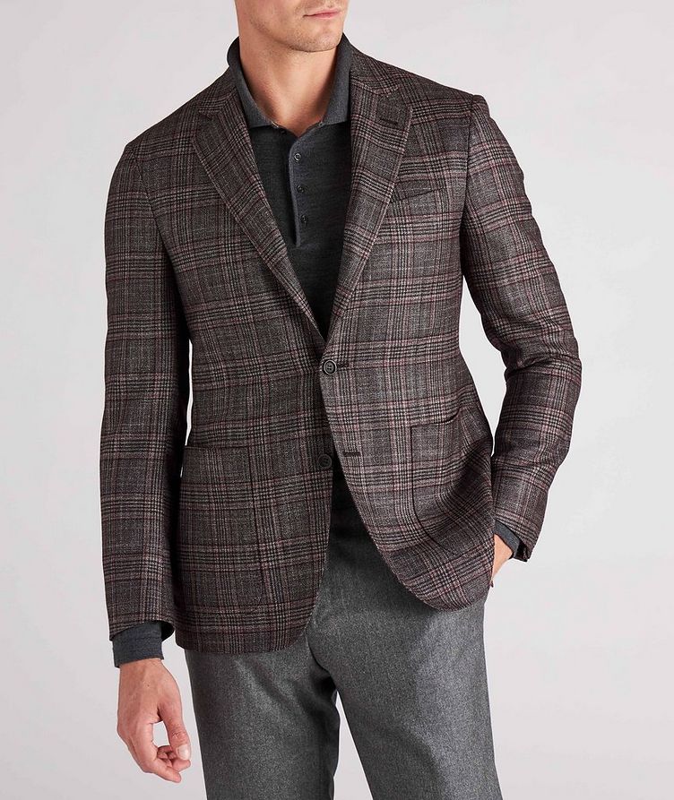 Kei Plaid Wool, Cashmere & Silk Sports Jacket image 1