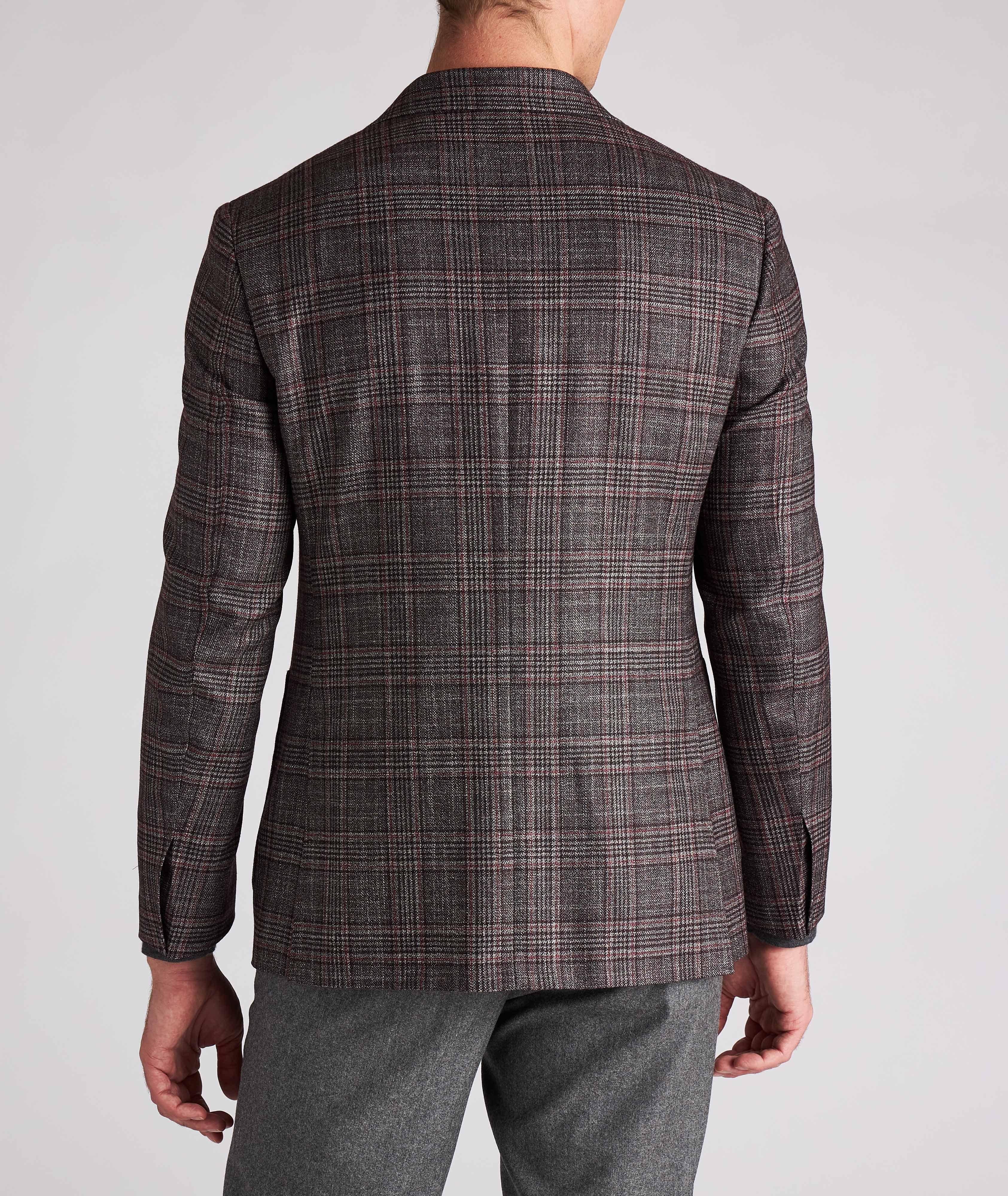 Kei Plaid Wool, Cashmere & Silk Sports Jacket image 2